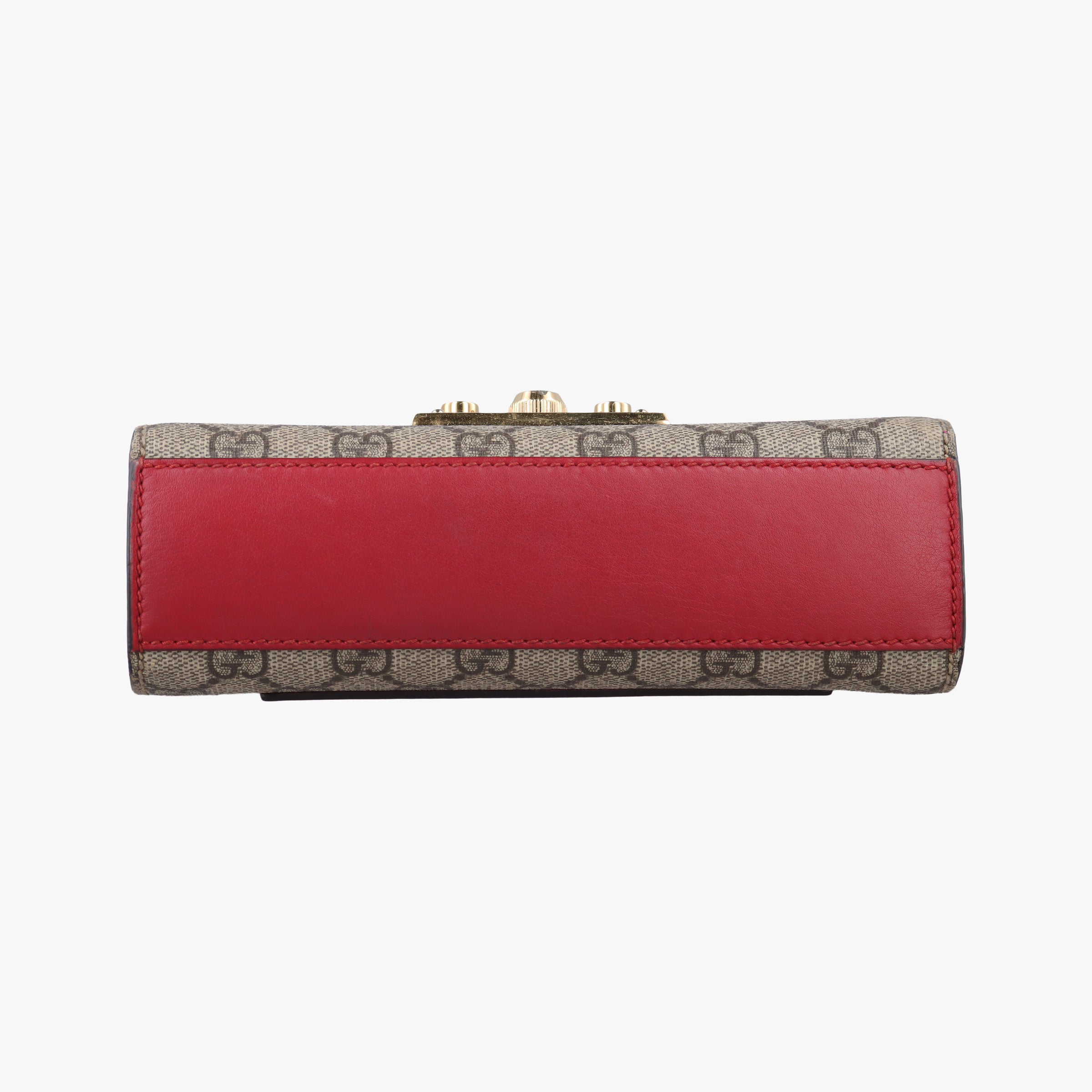 Padlock Beige×red×pink PVC coated canvas×Leather 409487 D020734944パドロック ベージュ×レッド×ピンク PVCコーティングキャンバス×レザー 409487 D020734944