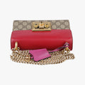 Padlock Beige×red×pink PVC coated canvas×Leather 409487 D020734944パドロック ベージュ×レッド×ピンク PVCコーティングキャンバス×レザー 409487 D020734944