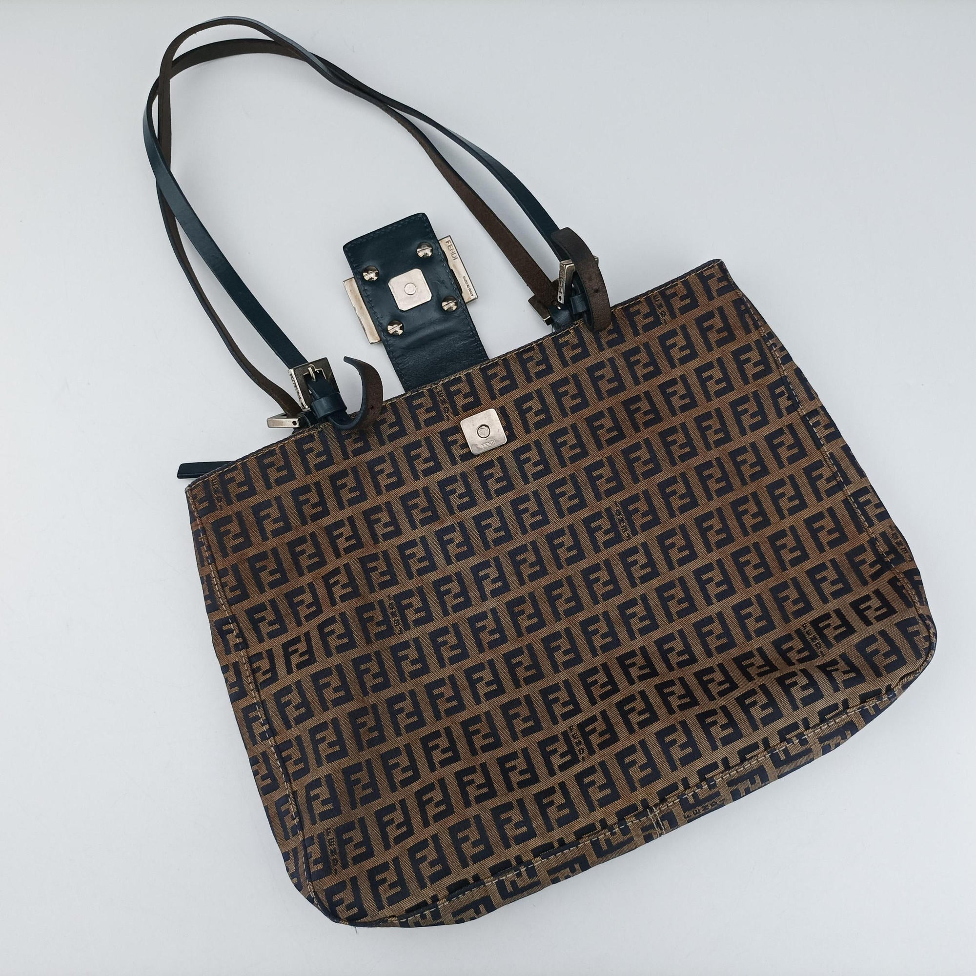 Zucchino Navy×Brown canvas×leather 8BR616 ズッキーノ ネイビー×ブラウン キャンバス×レザー 8BR616 