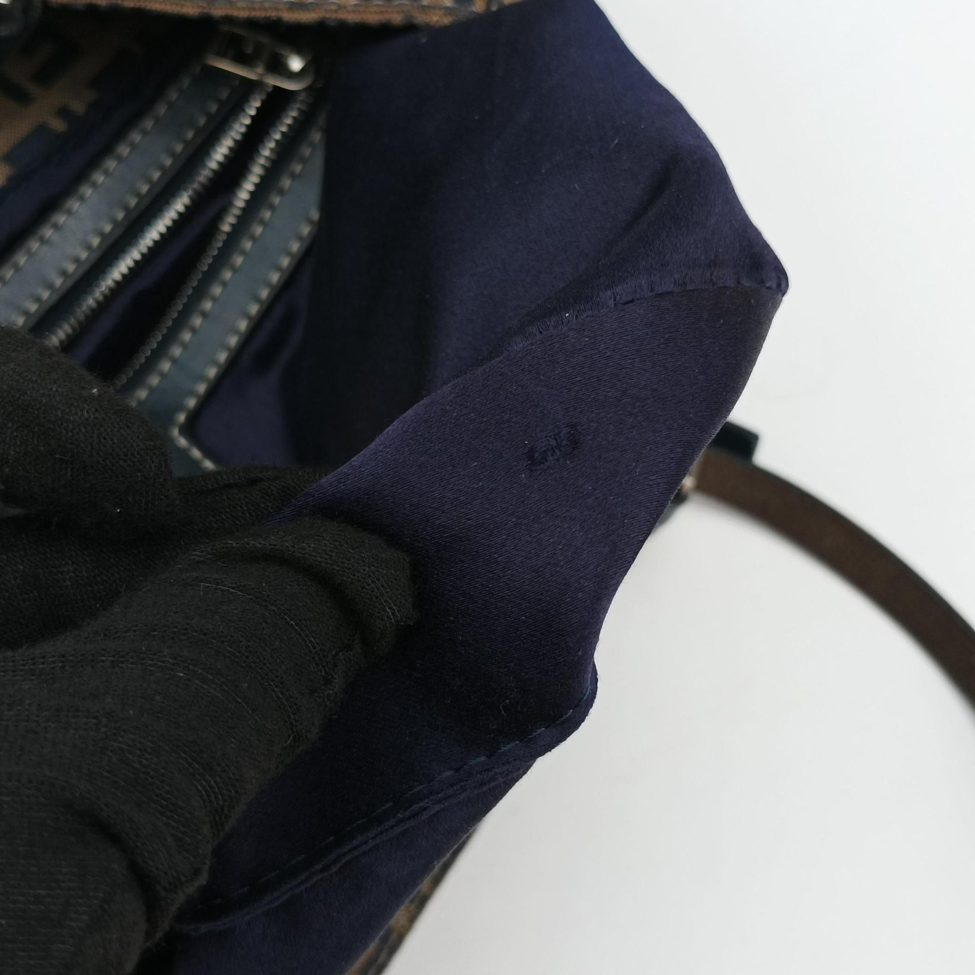 Zucchino Navy×Brown canvas×leather 8BR616 ズッキーノ ネイビー×ブラウン キャンバス×レザー 8BR616 