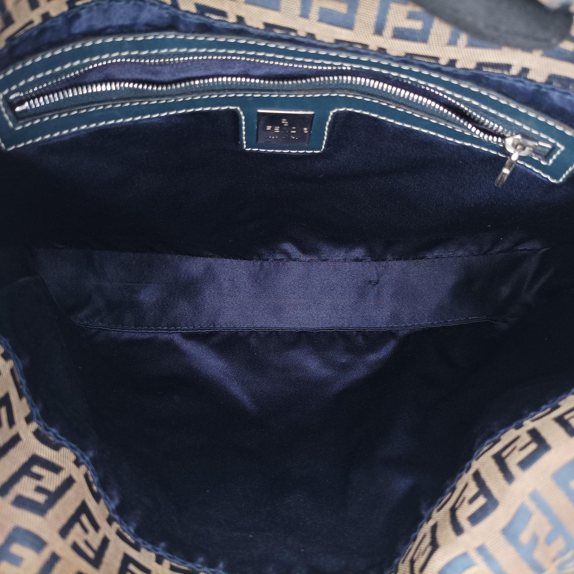 Zucchino Navy×Brown canvas×leather 8BR616 ズッキーノ ネイビー×ブラウン キャンバス×レザー 8BR616 