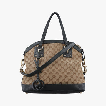 Guccissima Brown × Black Canvas×Leather 247279 G7341551グッチッシマ ブラウン × ブラック キャンバス×レザー 247279 G7341551