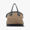 Guccissima Brown × Black Canvas×Leather 247279 G7341551グッチッシマ ブラウン × ブラック キャンバス×レザー 247279 G7341551