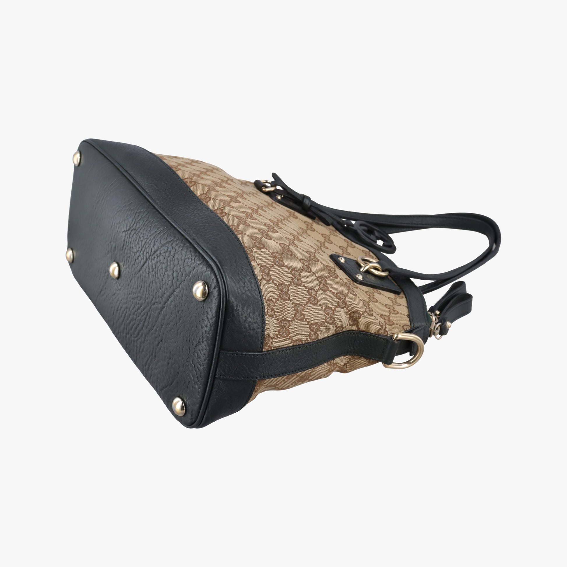 Guccissima Brown × Black Canvas×Leather 247279 G7341551グッチッシマ ブラウン × ブラック キャンバス×レザー 247279 G7341551