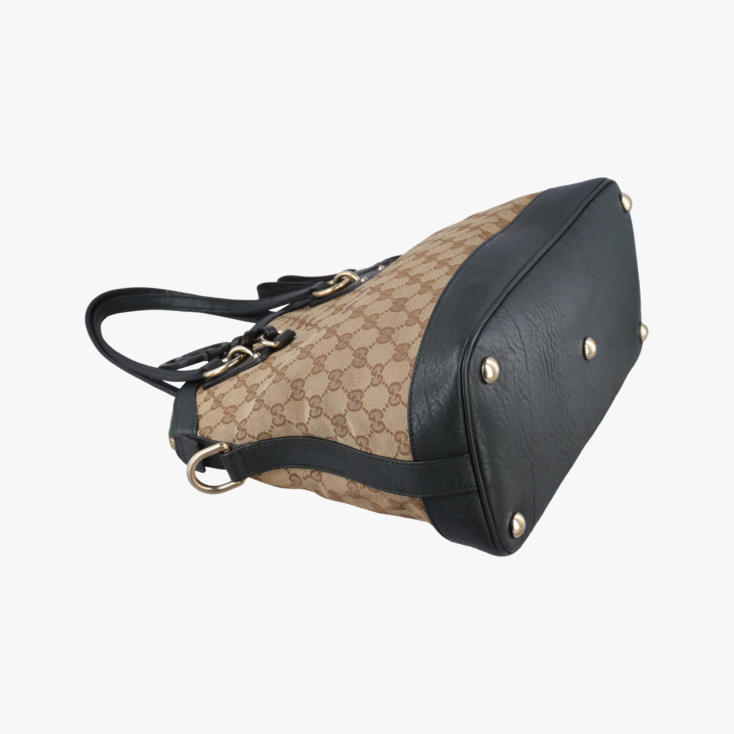 Guccissima Brown × Black Canvas×Leather 247279 G7341551グッチッシマ ブラウン × ブラック キャンバス×レザー 247279 G7341551