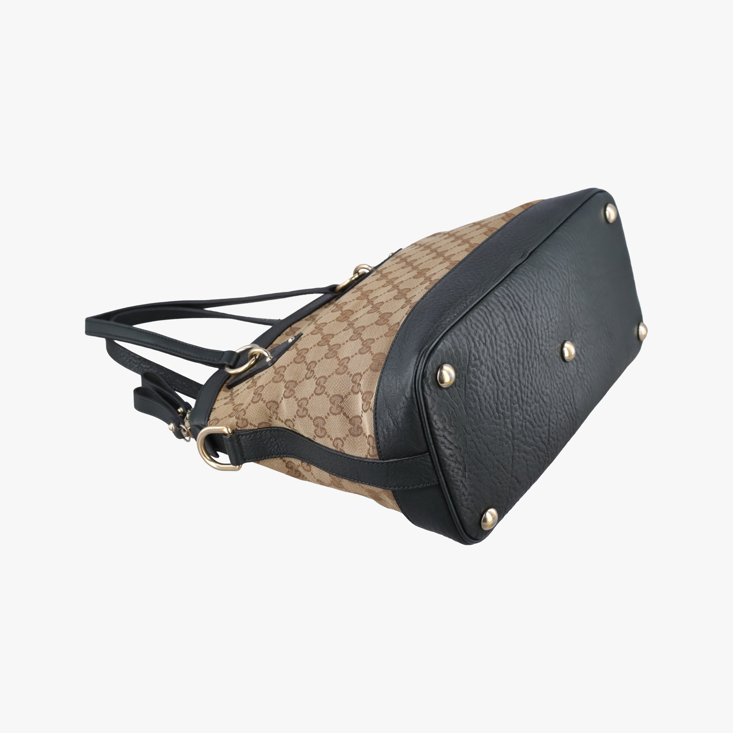 Guccissima Brown × Black Canvas×Leather 247279 G7341551グッチッシマ ブラウン × ブラック キャンバス×レザー 247279 G7341551