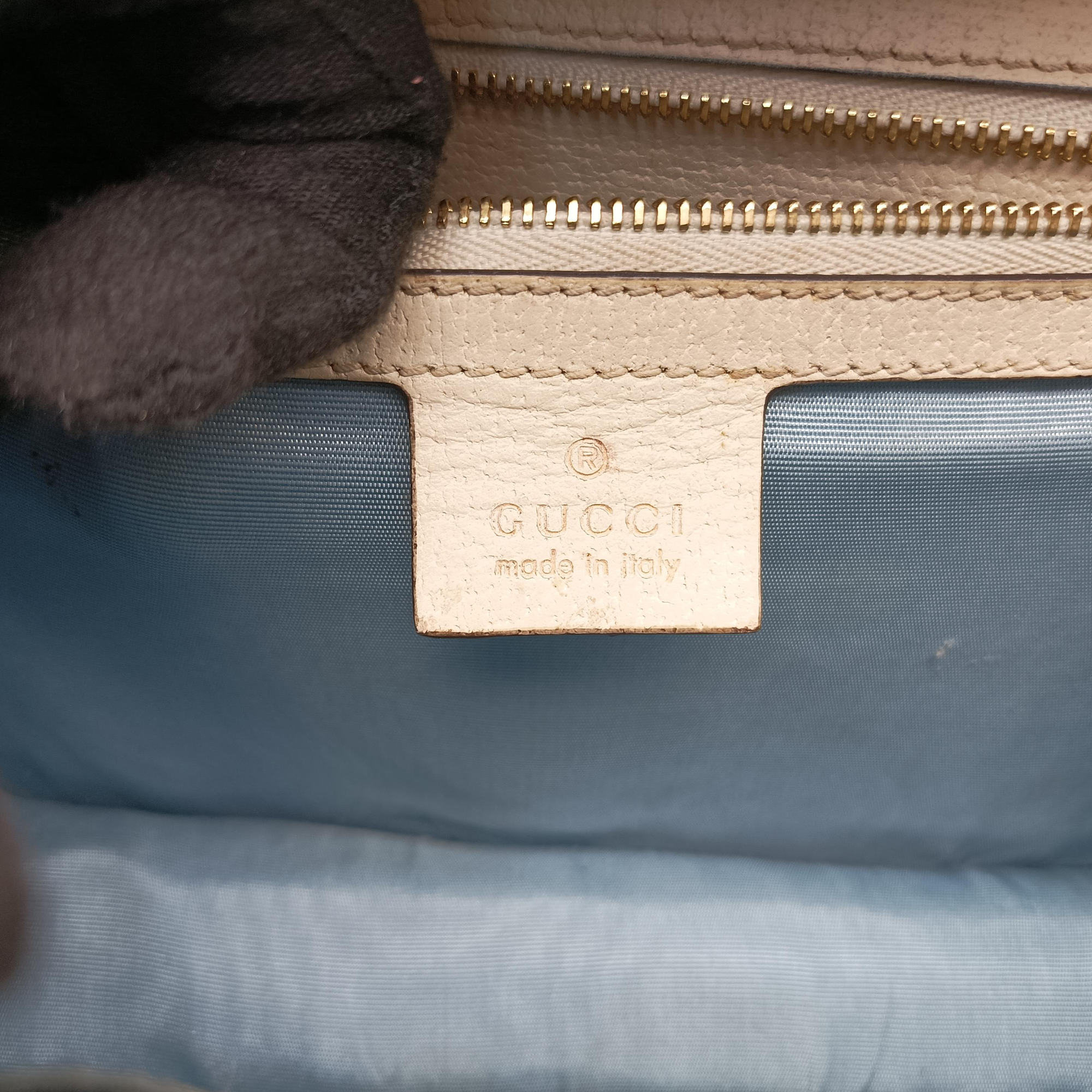 Sylvie Ivory×Navy×Red Leather 524405 G027782298シルヴィ アイボリー×ネイビー×レッド レザー 524405 G027782298