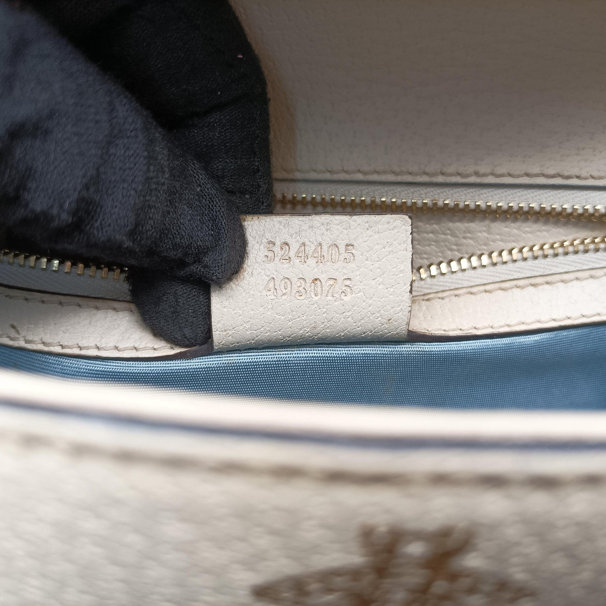 Sylvie Ivory×Navy×Red Leather 524405 G027782298シルヴィ アイボリー×ネイビー×レッド レザー 524405 G027782298
