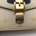 Sylvie Ivory×Navy×Red Leather 524405 G027782298シルヴィ アイボリー×ネイビー×レッド レザー 524405 G027782298
