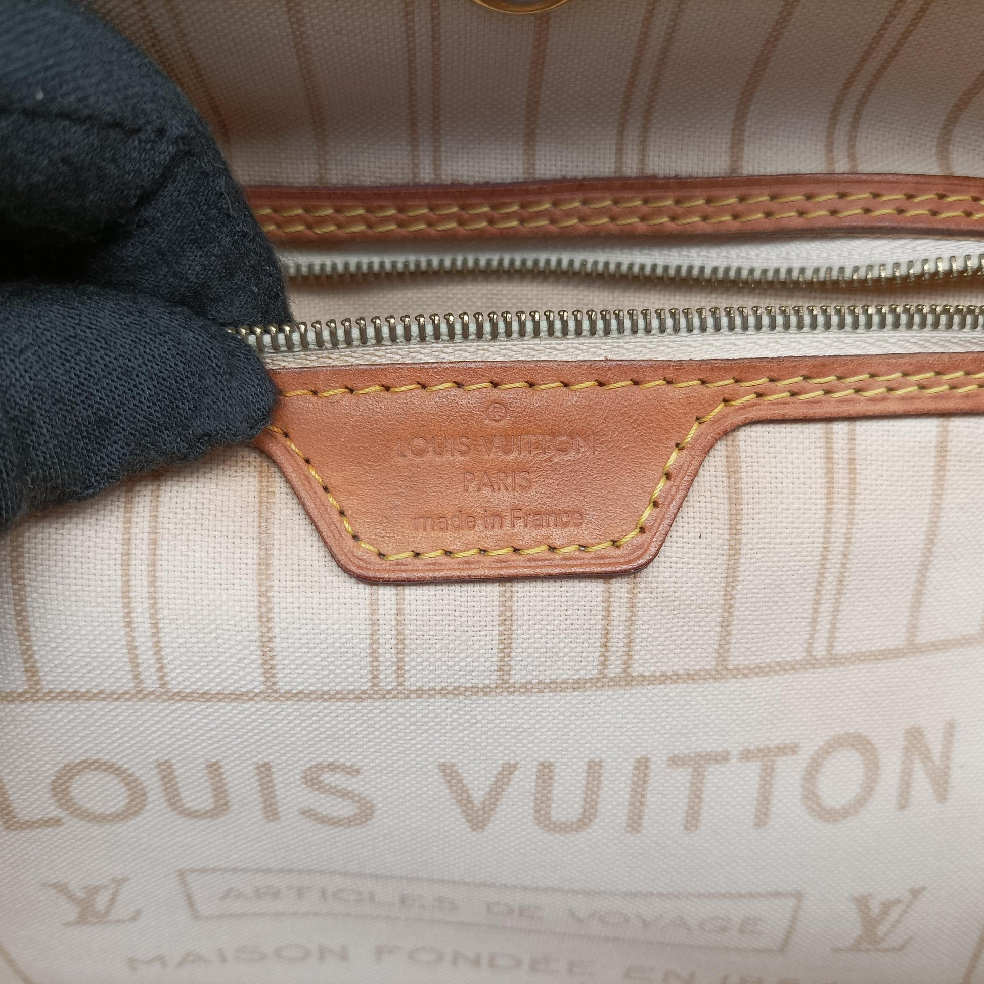 Neverfull MM Azur Damier Canvas N51107 AR0154ネヴァーフルMM アズール ダミエキャンバス N51107 AR0154