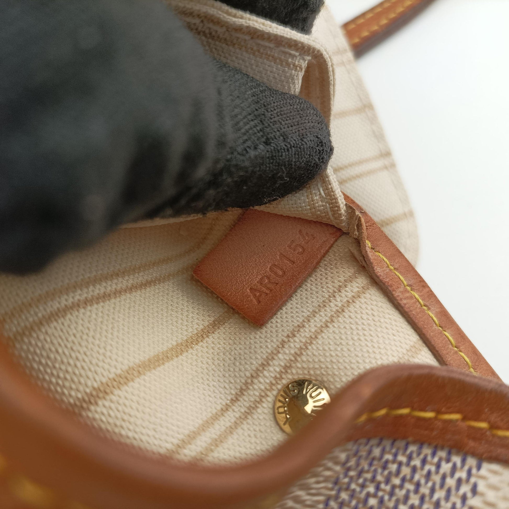 Neverfull MM Azur Damier Canvas N51107 AR0154ネヴァーフルMM アズール ダミエキャンバス N51107 AR0154