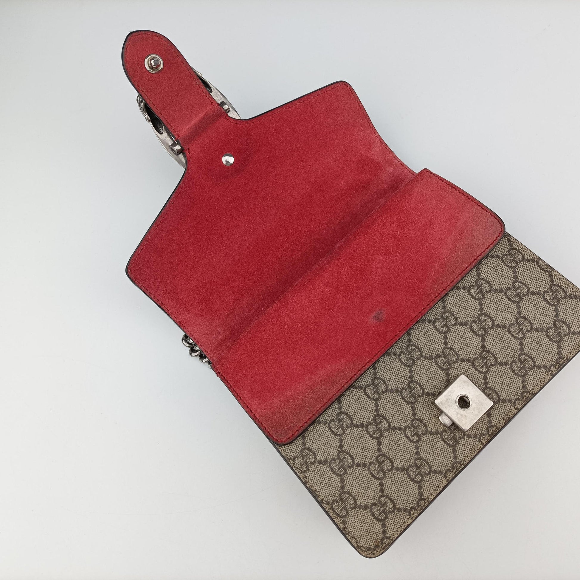 Dionysus beige×red PVC coated canvas × suede 421970 C023147479ディオニュソス ベージュ×レッド PVCコーティングキャンバス × スエード 421970 C023147479