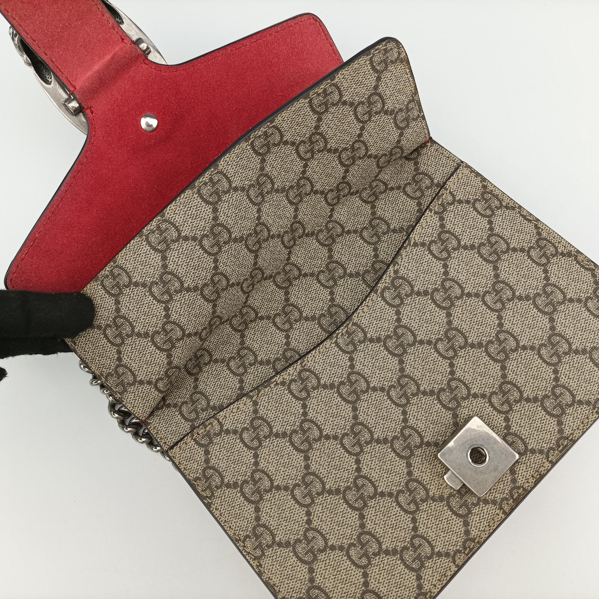 Dionysus beige×red PVC coated canvas × suede 421970 C023147479ディオニュソス ベージュ×レッド PVCコーティングキャンバス × スエード 421970 C023147479