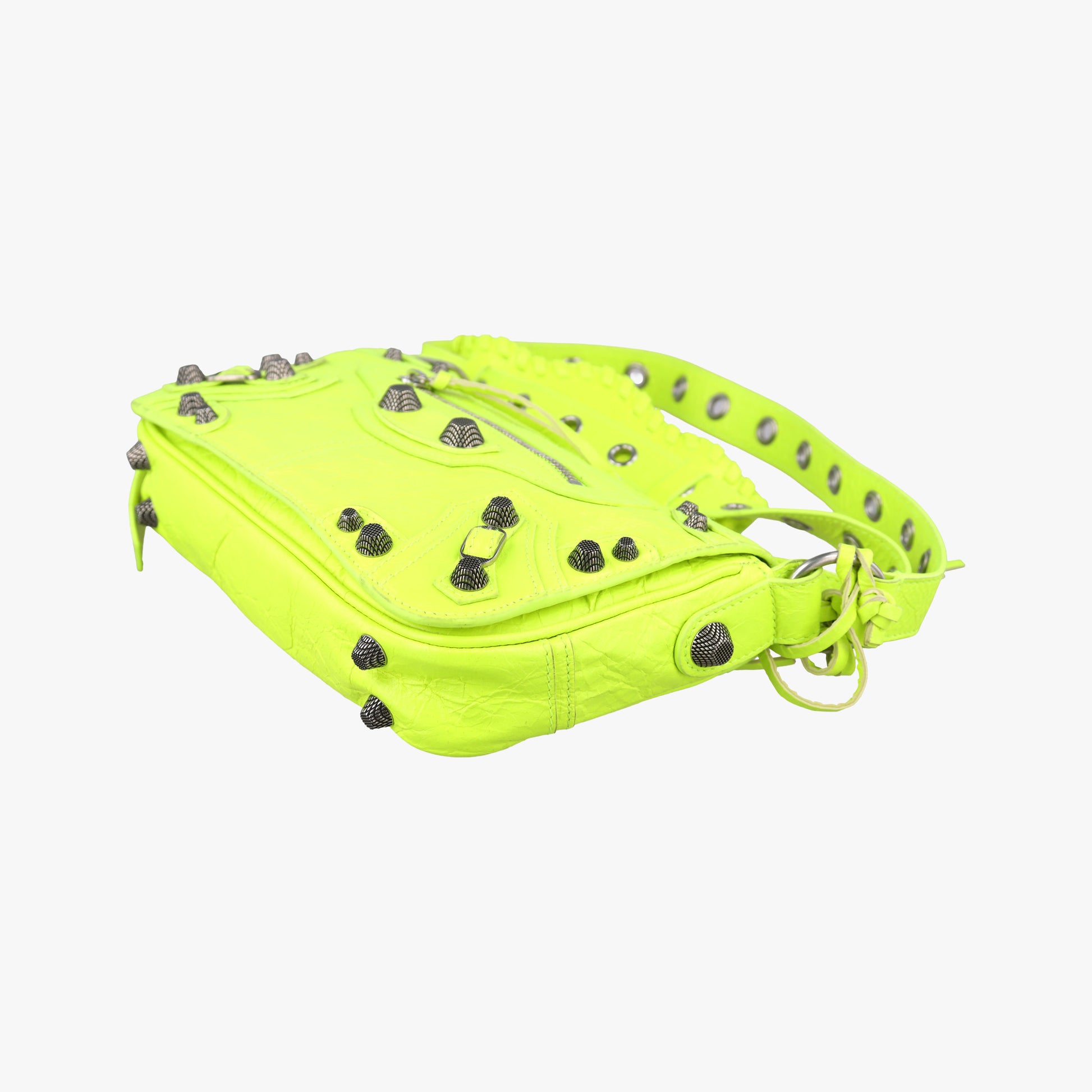 Le Cagole Neon Yellow  lambskin 719082.7206.P.568024ルカゴール ネオンイエロー ラムスキン 719082.7206.P.568024