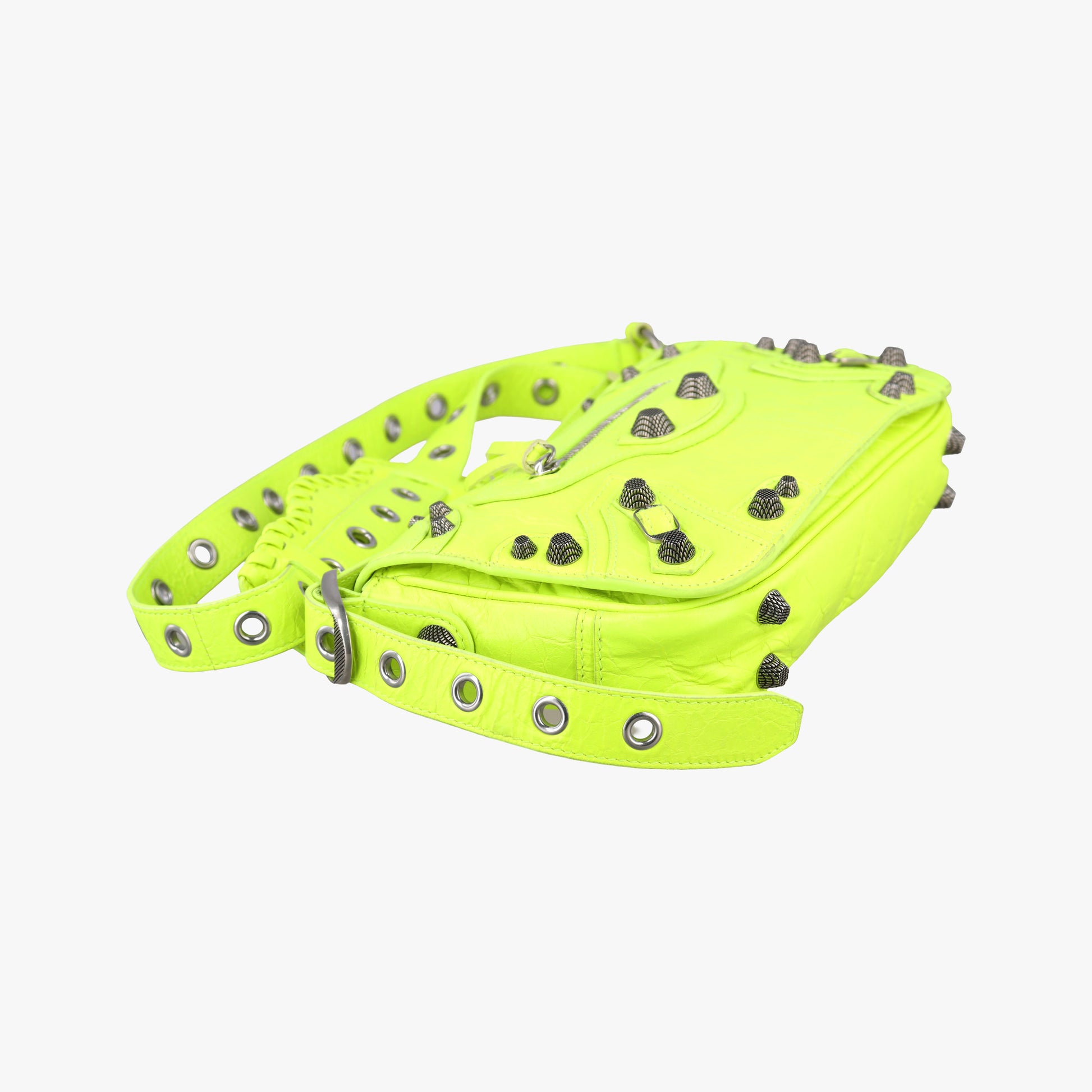 Le Cagole Neon Yellow  lambskin 719082.7206.P.568024ルカゴール ネオンイエロー ラムスキン 719082.7206.P.568024