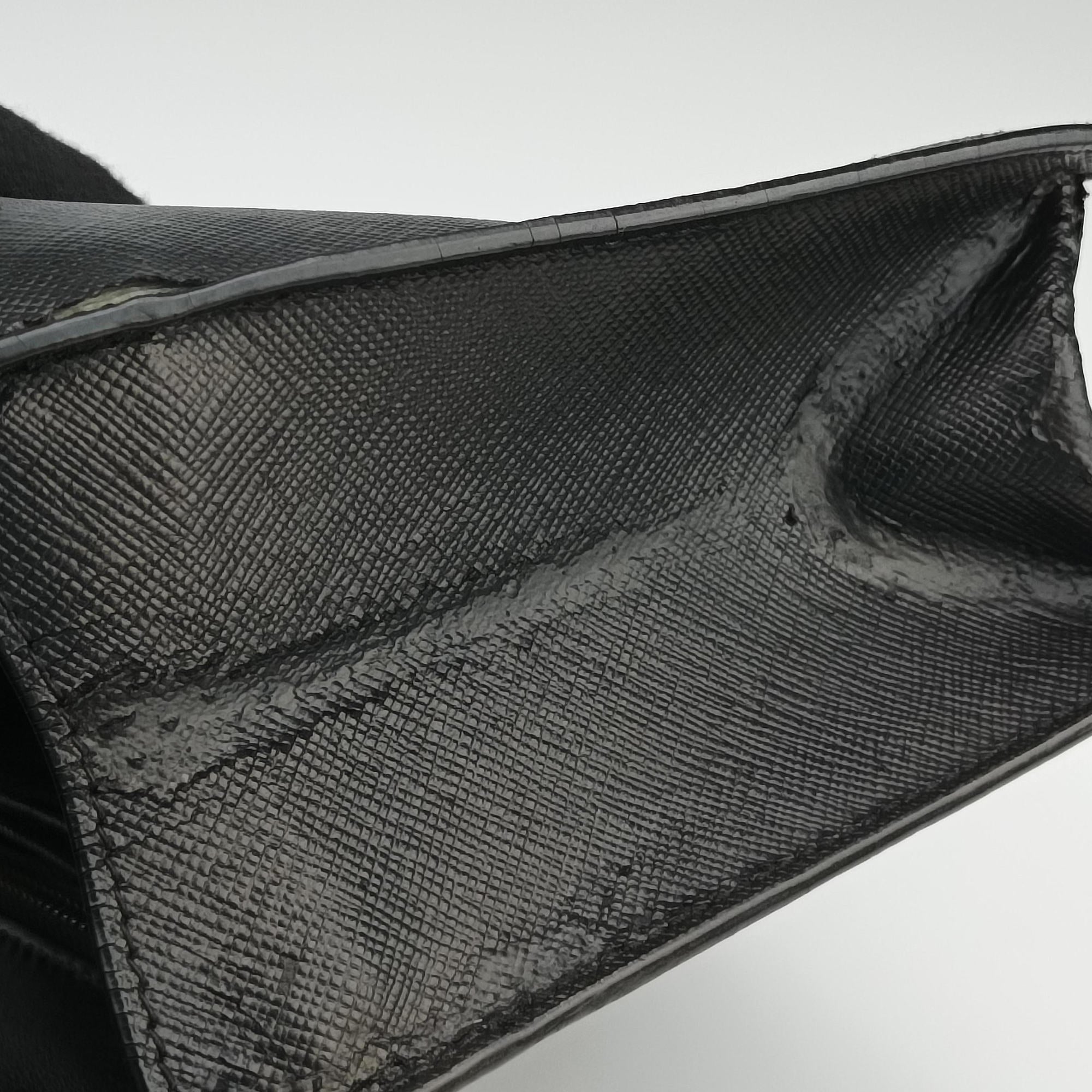 Sound Lock Black SAFFIANO Leather 1BD034 127サウンド ロック ブラック サフィアーノレザー 1BD034 127