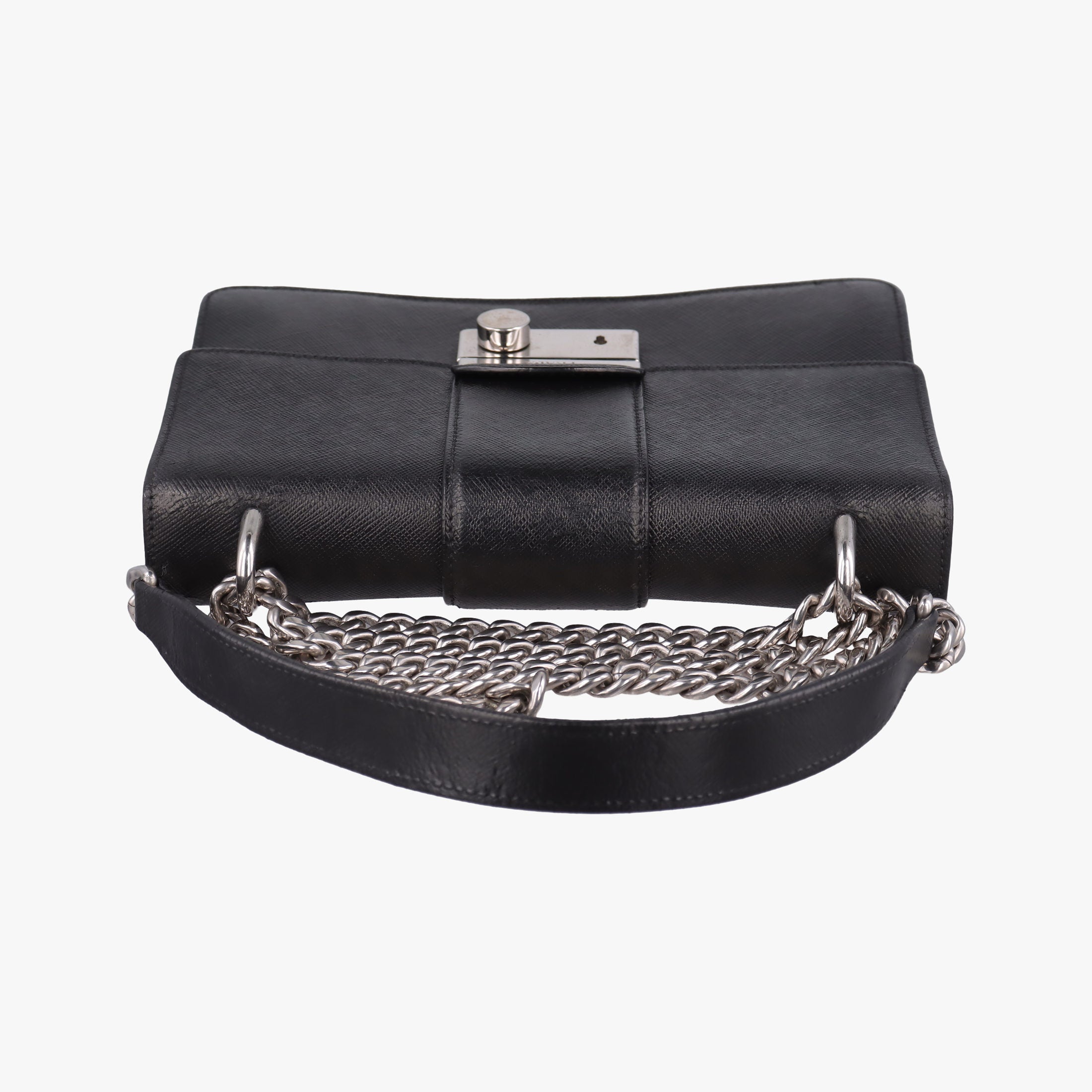 Sound Lock Black SAFFIANO Leather 1BD034 127サウンド ロック ブラック サフィアーノレザー 1BD034 127
