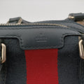 Sherry Line Navy×red×beige canvas×leather 247205 C010717921シェリーライン ネイビー×レッド×ベージュ キャンバス×レザー 247205 C010717921