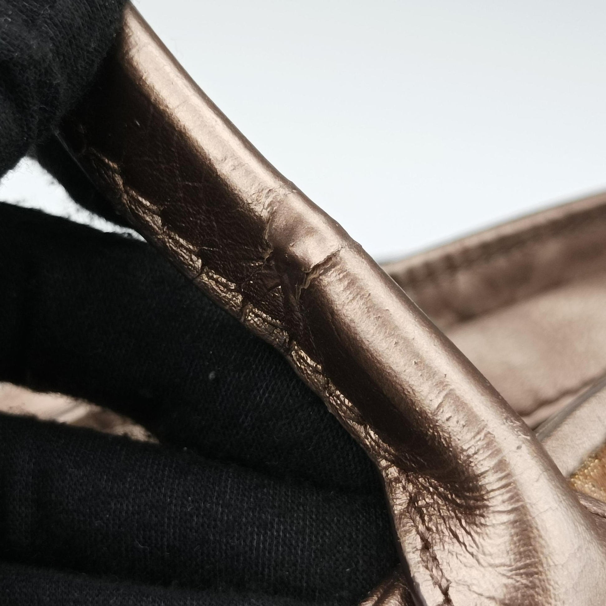 Heart Bit charm Golden×Brown canvas×leather 269955 C010146790ハートビット チャーム ゴールド×ブラウン キャンバス×レザー 269955 C010146790