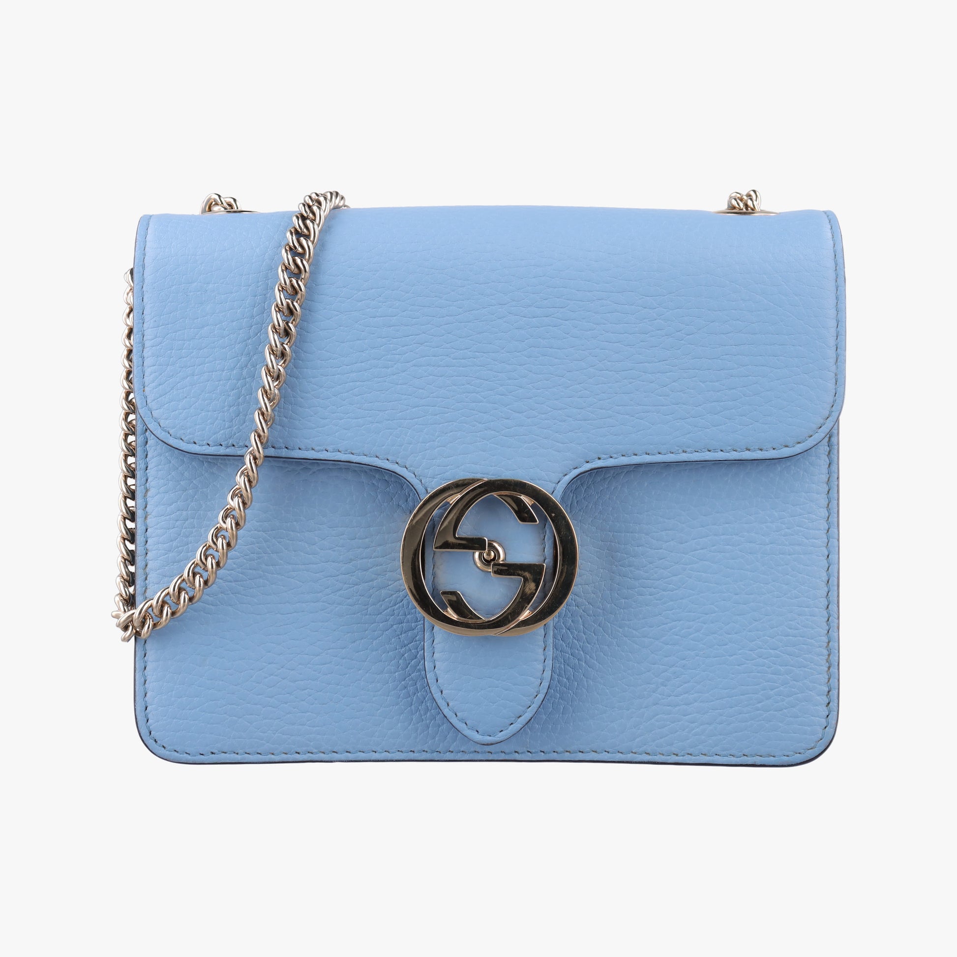 Interlocking G Blue Leather 510304 H026641804インターロッキングG ブルー レザー 510304 H026641804