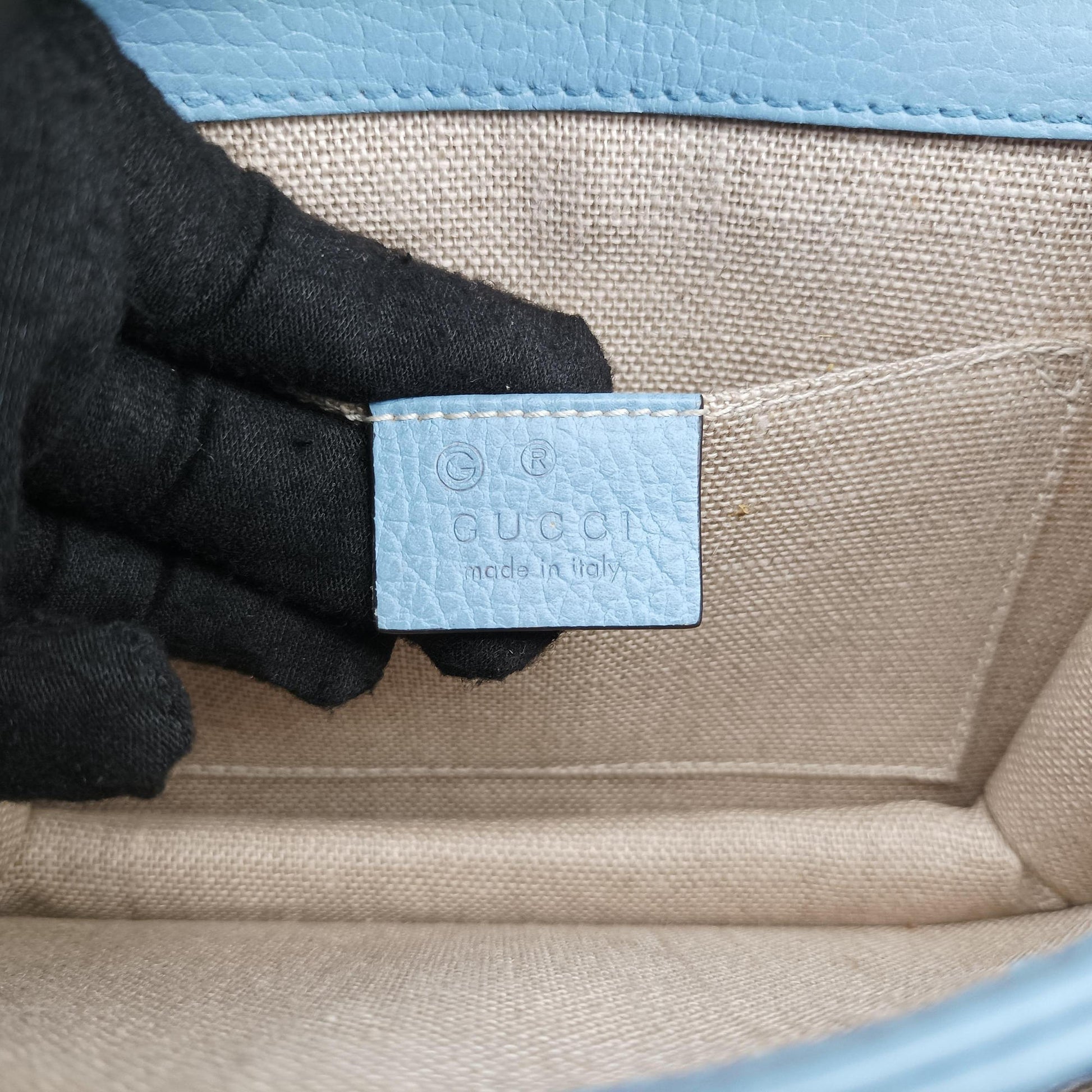Interlocking G Blue Leather 510304 H026641804インターロッキングG ブルー レザー 510304 H026641804