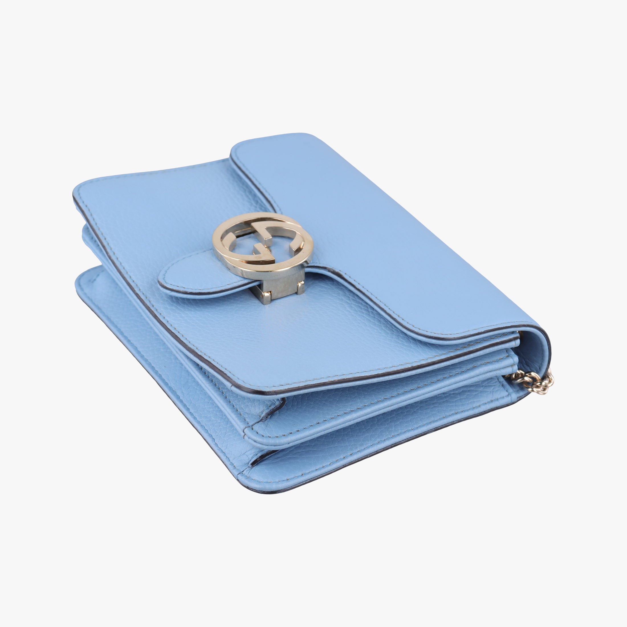Interlocking G Blue Leather 510304 H026641804インターロッキングG ブルー レザー 510304 H026641804
