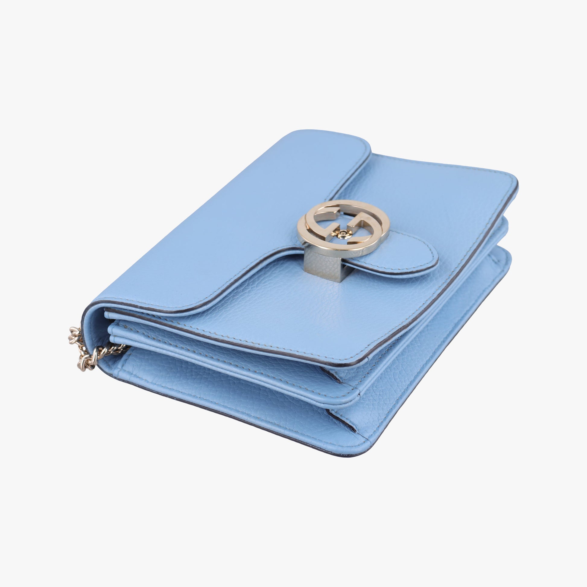 Interlocking G Blue Leather 510304 H026641804インターロッキングG ブルー レザー 510304 H026641804