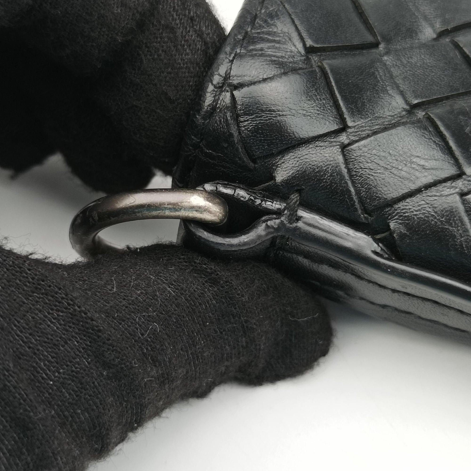 Intrecciato Black lambskin B02501996Fイントレチャート ブラック ラムスキン B02501996F
