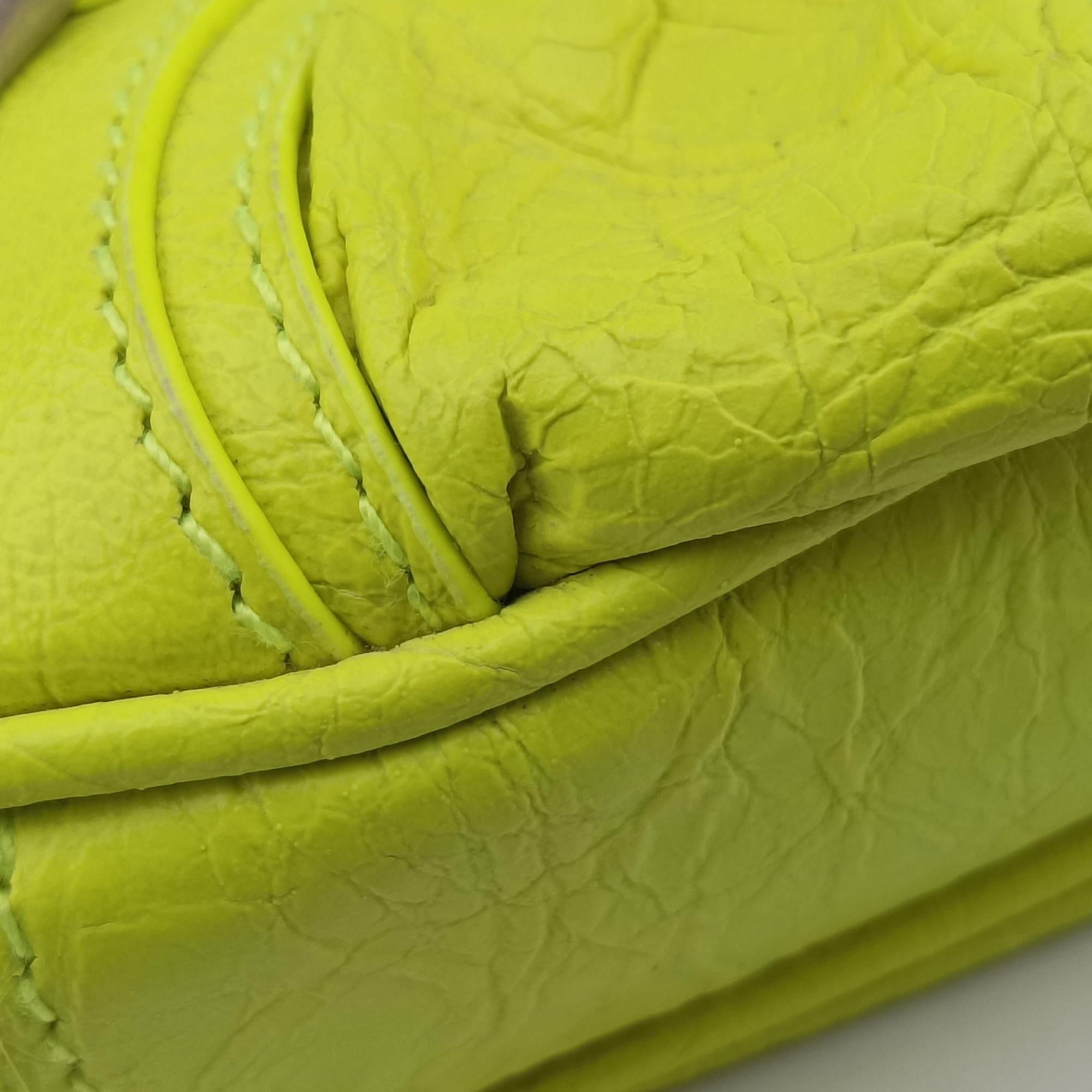 Le Cagole Green lambskin 695814.7206.R.493075ルカゴール グリーン ラムスキン 695814.7206.R.493075