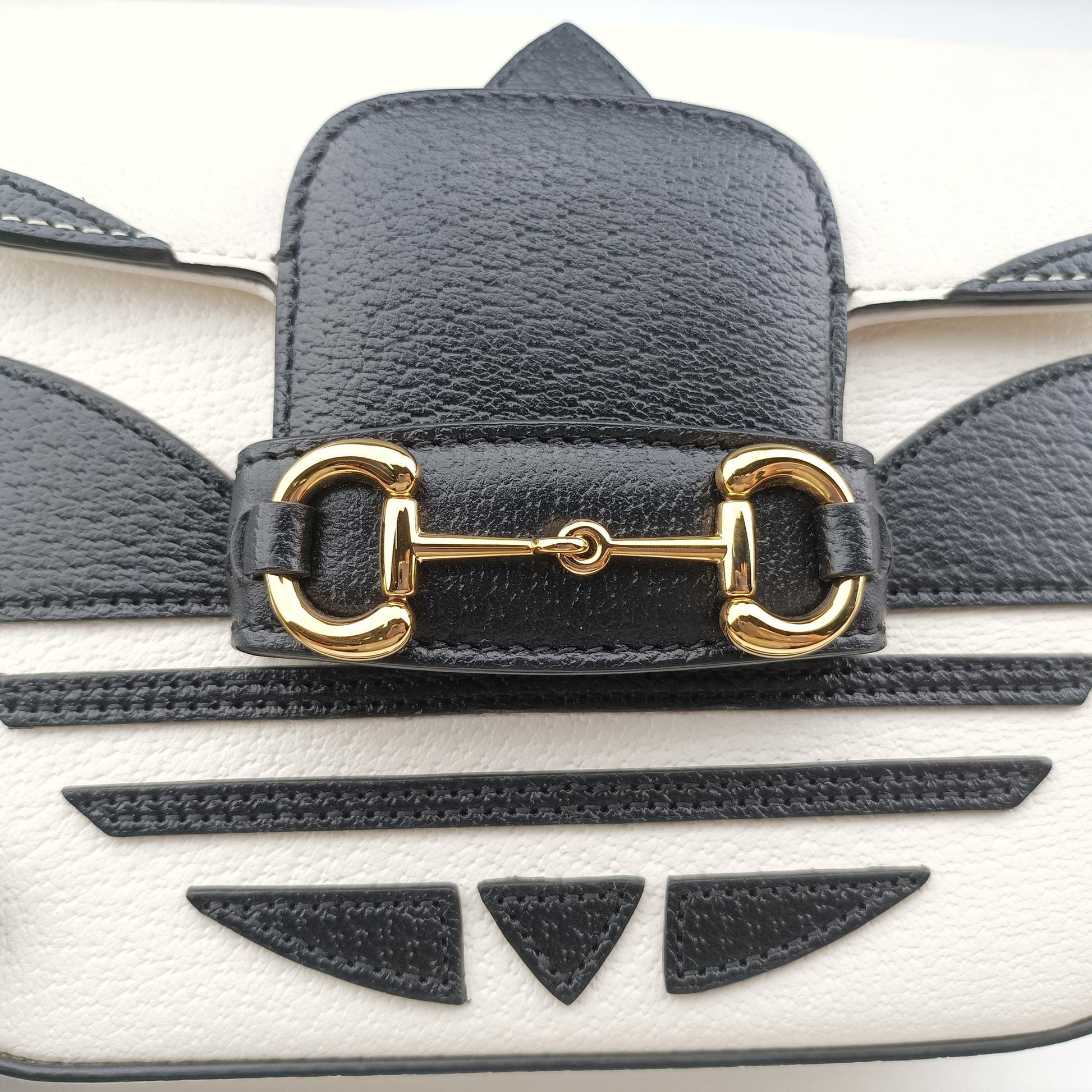 Adidas collaboration Horsebit 1955 White×Black Leather 658574 B038168423アディダスコラボ　ホースビット1955 ホワイト×ブラック レザー 658574 B038168423