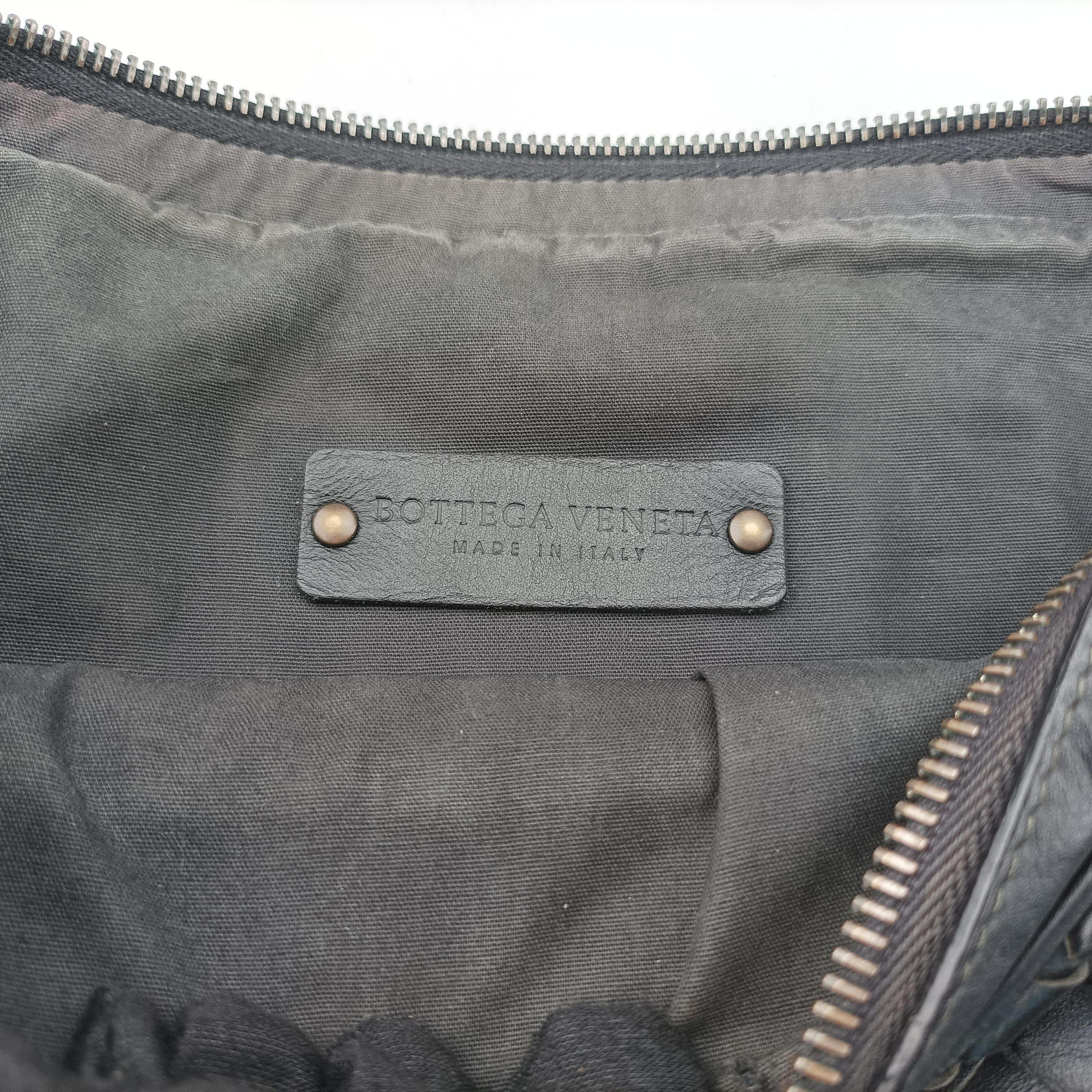 Intrecciato Black lambskin B07184451Dイントレチャート ブラック ラムスキン B07184451D