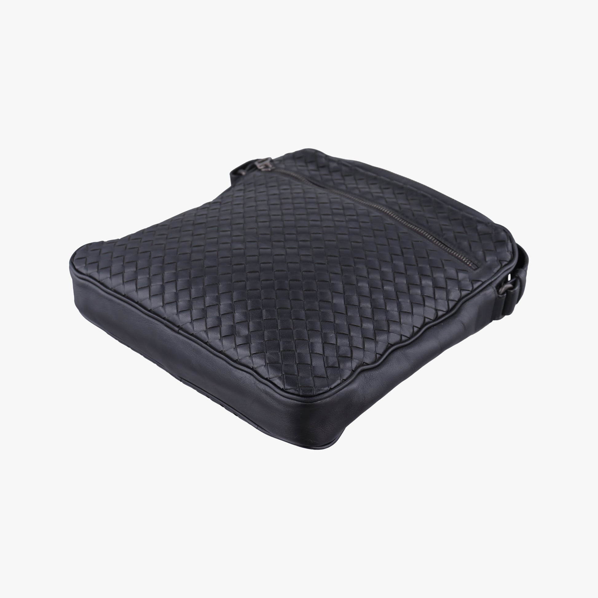 Intrecciato Black lambskin B07184451Dイントレチャート ブラック ラムスキン B07184451D