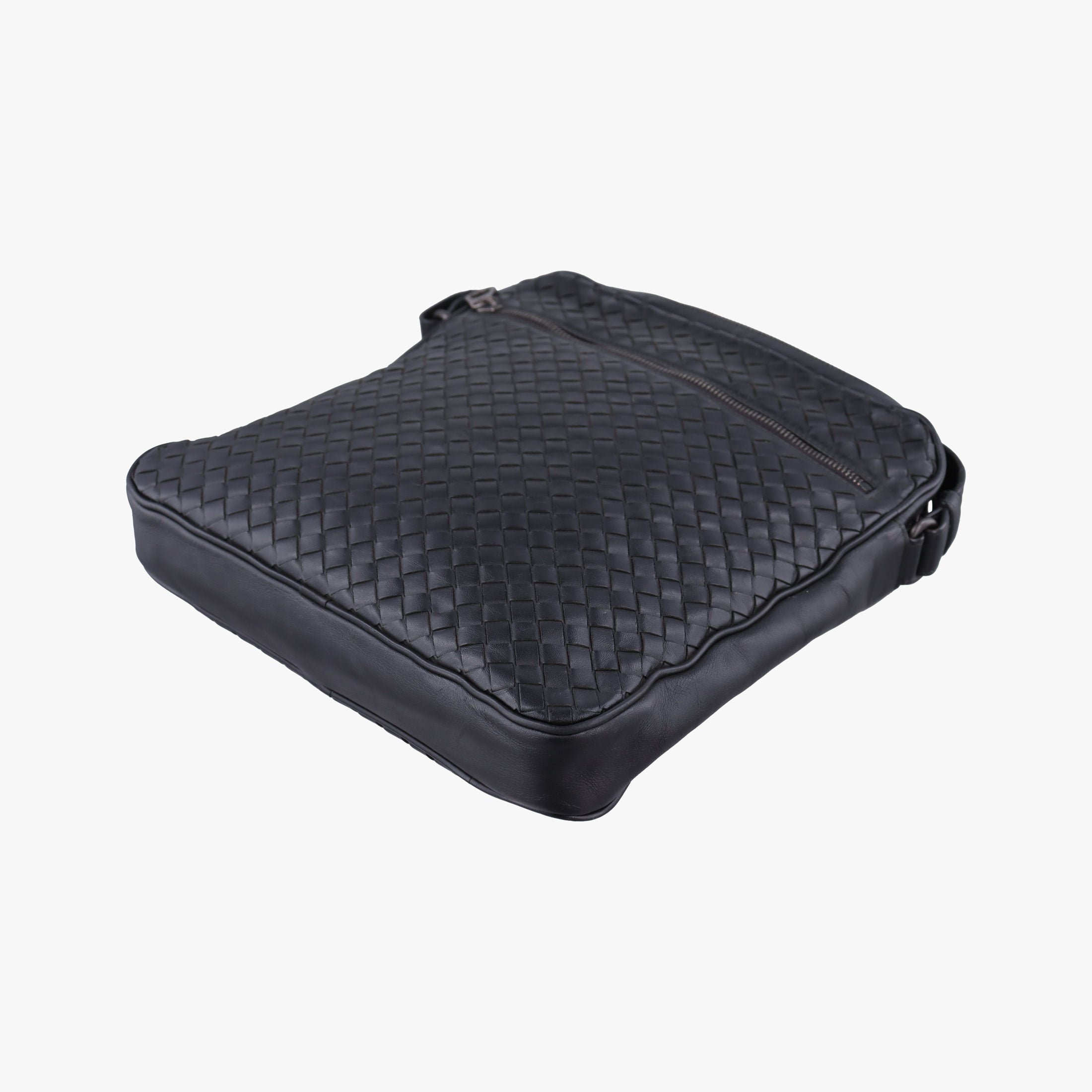Intrecciato Black lambskin B07184451Dイントレチャート ブラック ラムスキン B07184451D