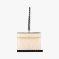 Vanity Matelasse Chain Handle White Patent Leather A91055 22340506バニティ マトラッセ チェーンハンドル ホワイト パテント A91055 22340506