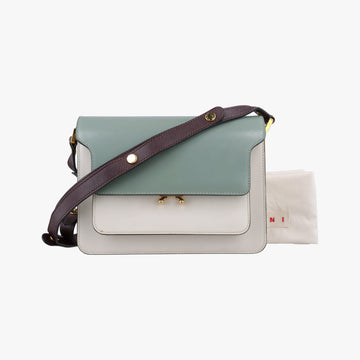 TRUNK White × Green Leather トランク ホワイト × グリーン レザー 