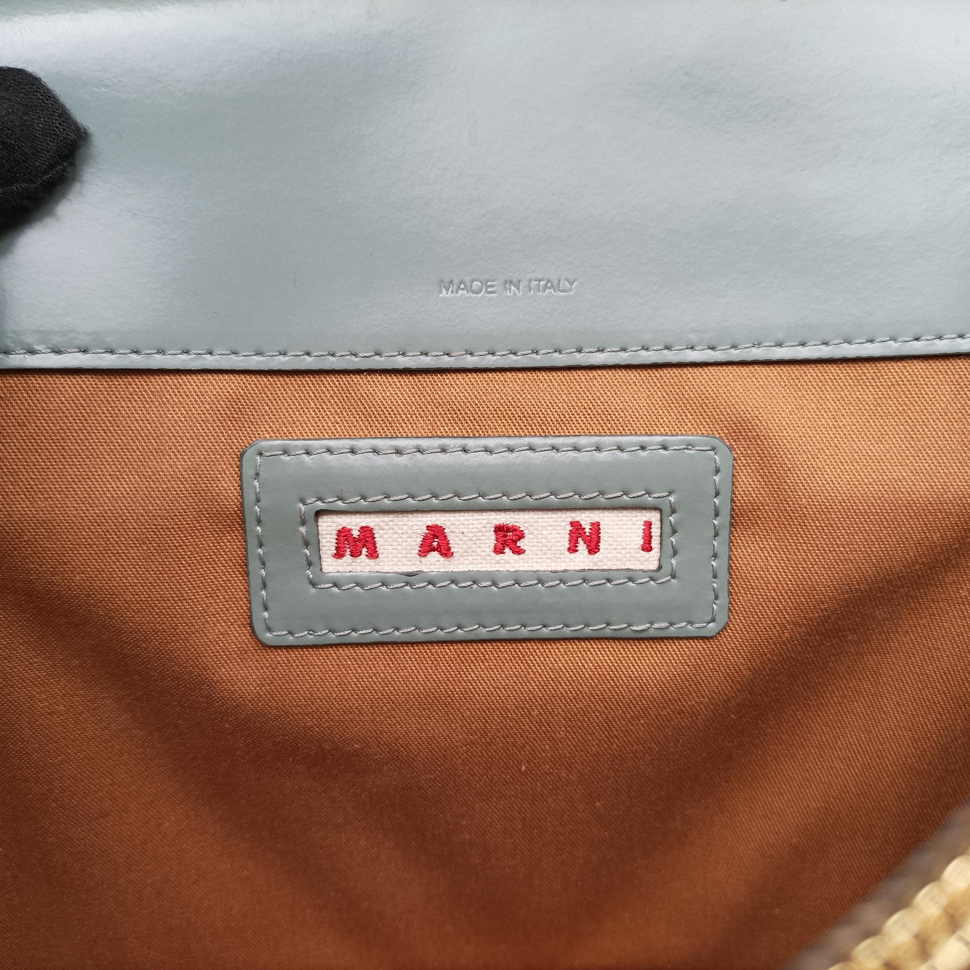TRUNK White × Green Leather トランク ホワイト × グリーン レザー 