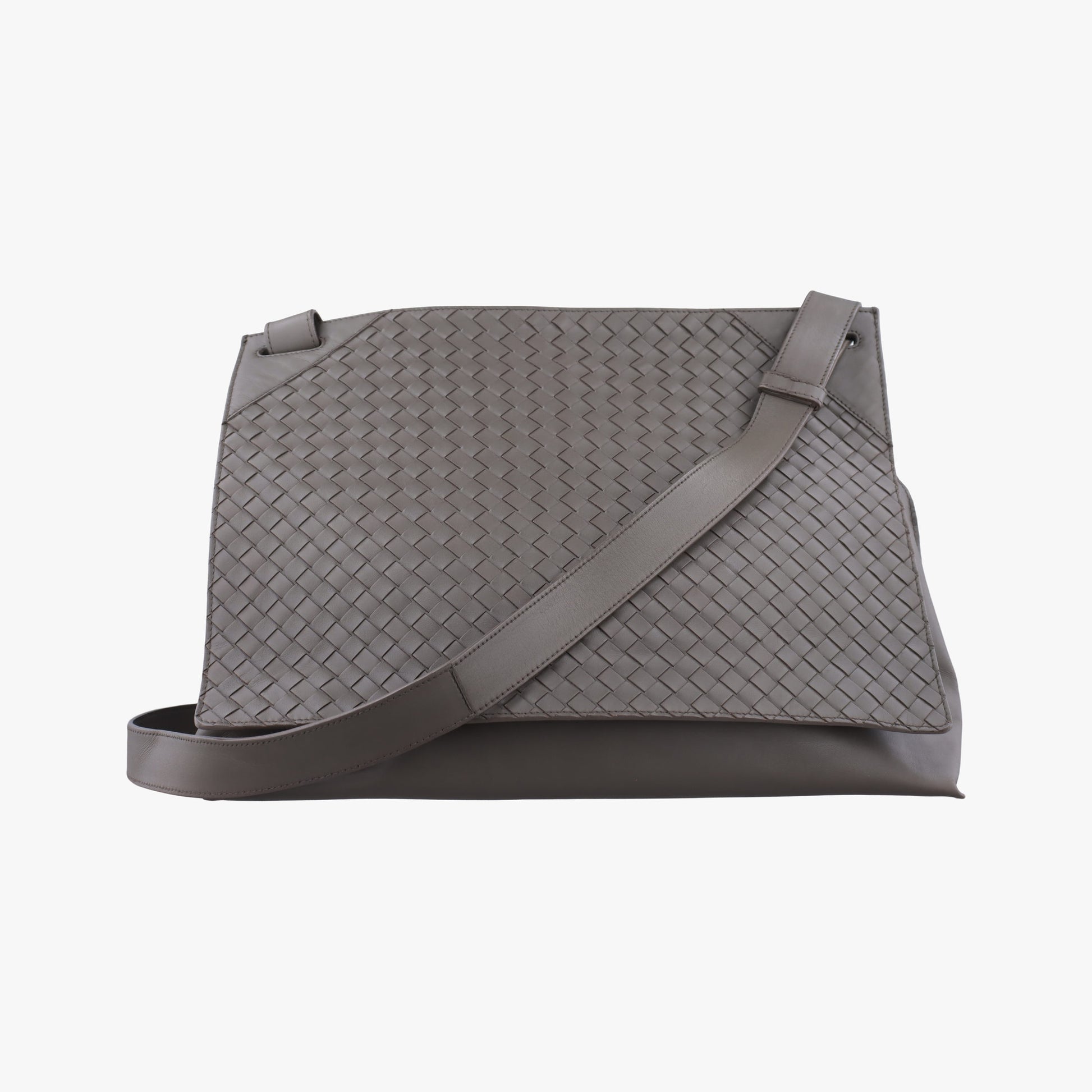 Intrecciato Grey lambskin B02753975Rイントレチャート グレー ラムスキン B02753975R