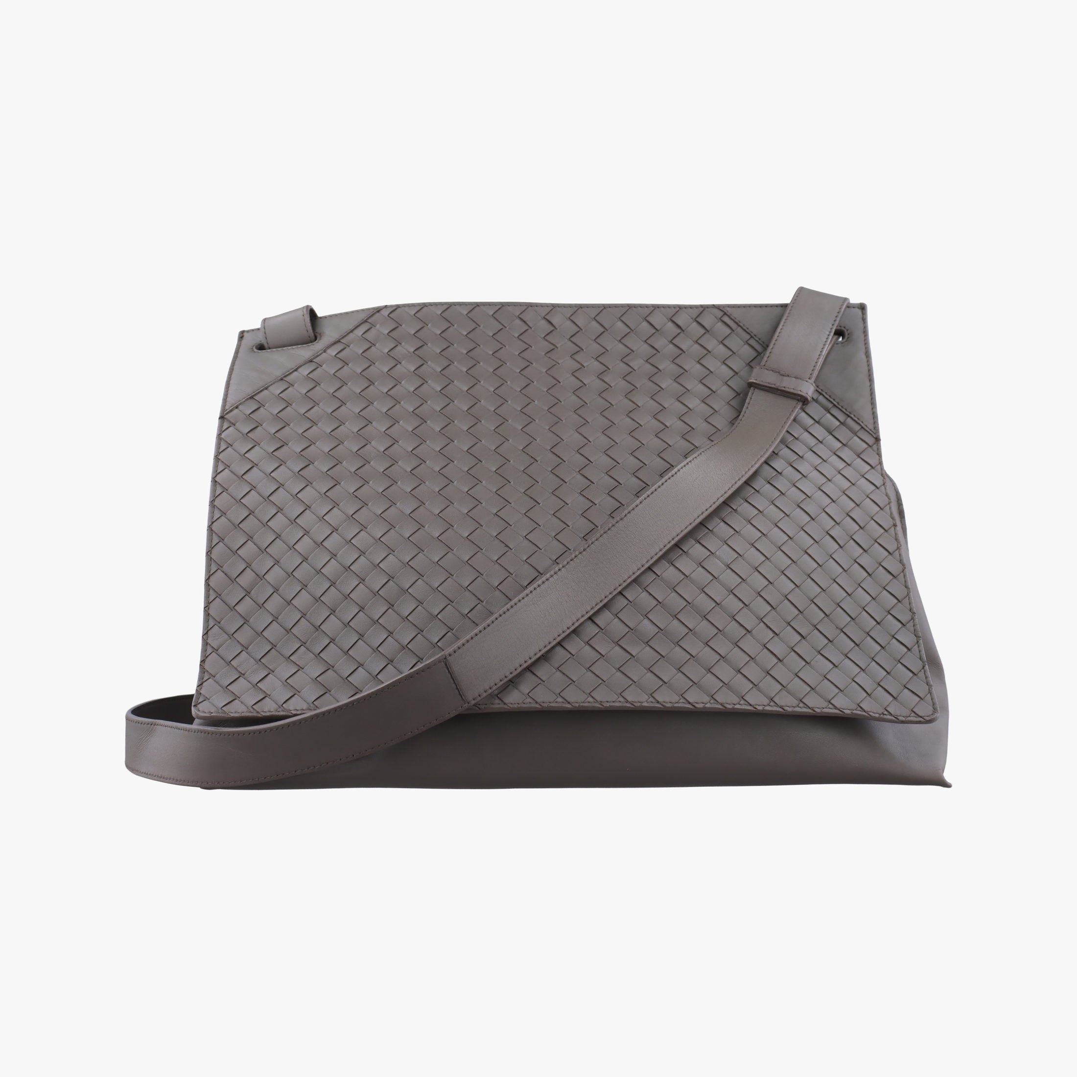 Intrecciato Grey lambskin B02753975Rイントレチャート グレー ラムスキン B02753975R