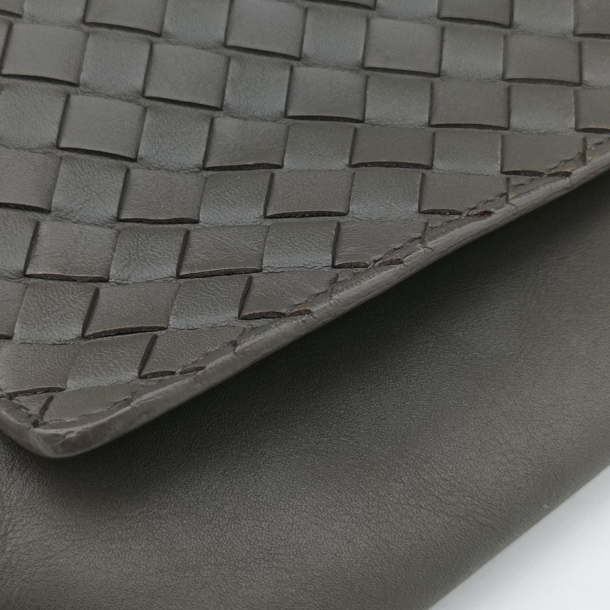 Intrecciato Grey lambskin B02753975Rイントレチャート グレー ラムスキン B02753975R