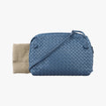 NODINI Intrecciato Blue lambskin B01514424Dノディーニ イントレチャート ブルー ラムスキン B01514424D