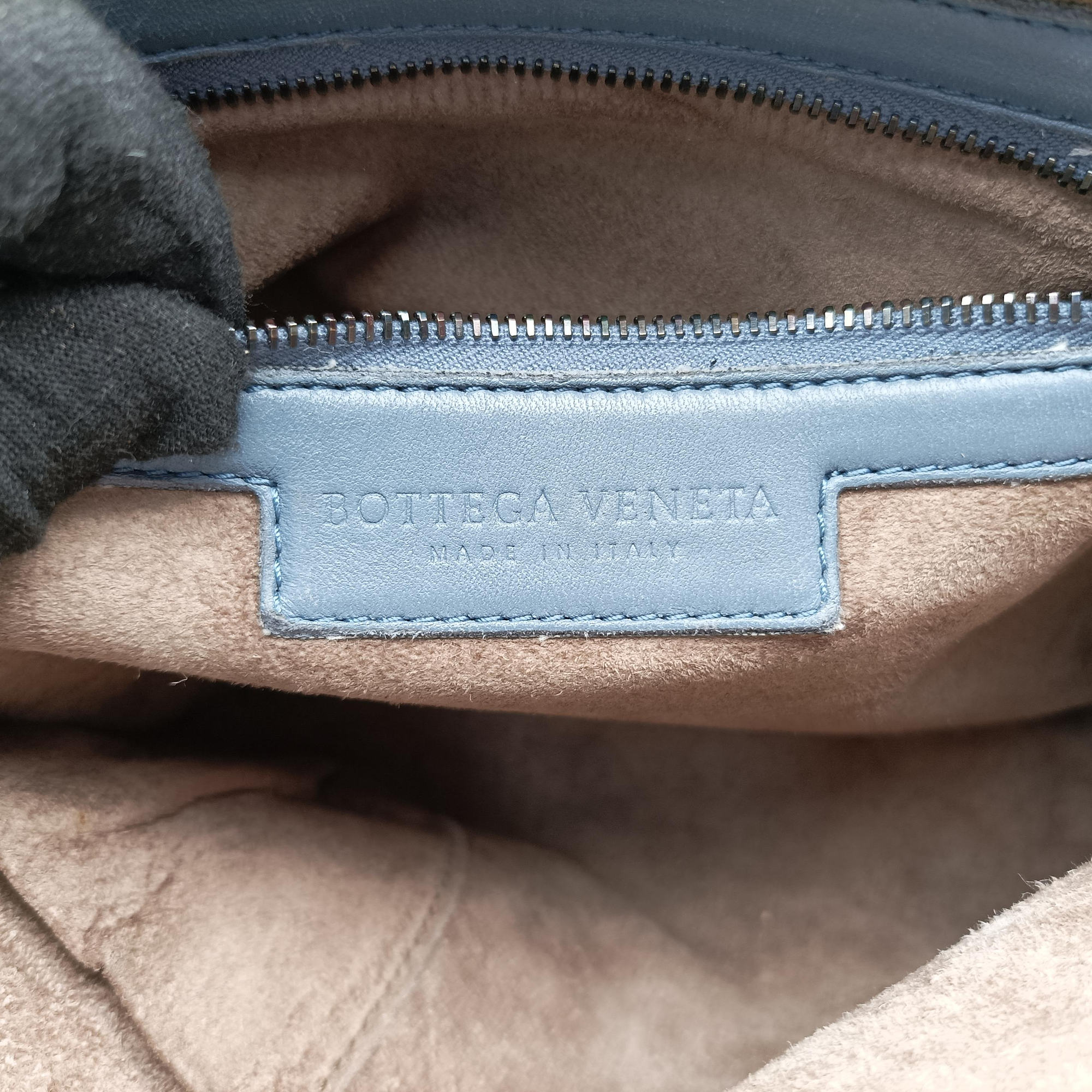 NODINI Intrecciato Blue lambskin B01514424Dノディーニ イントレチャート ブルー ラムスキン B01514424D