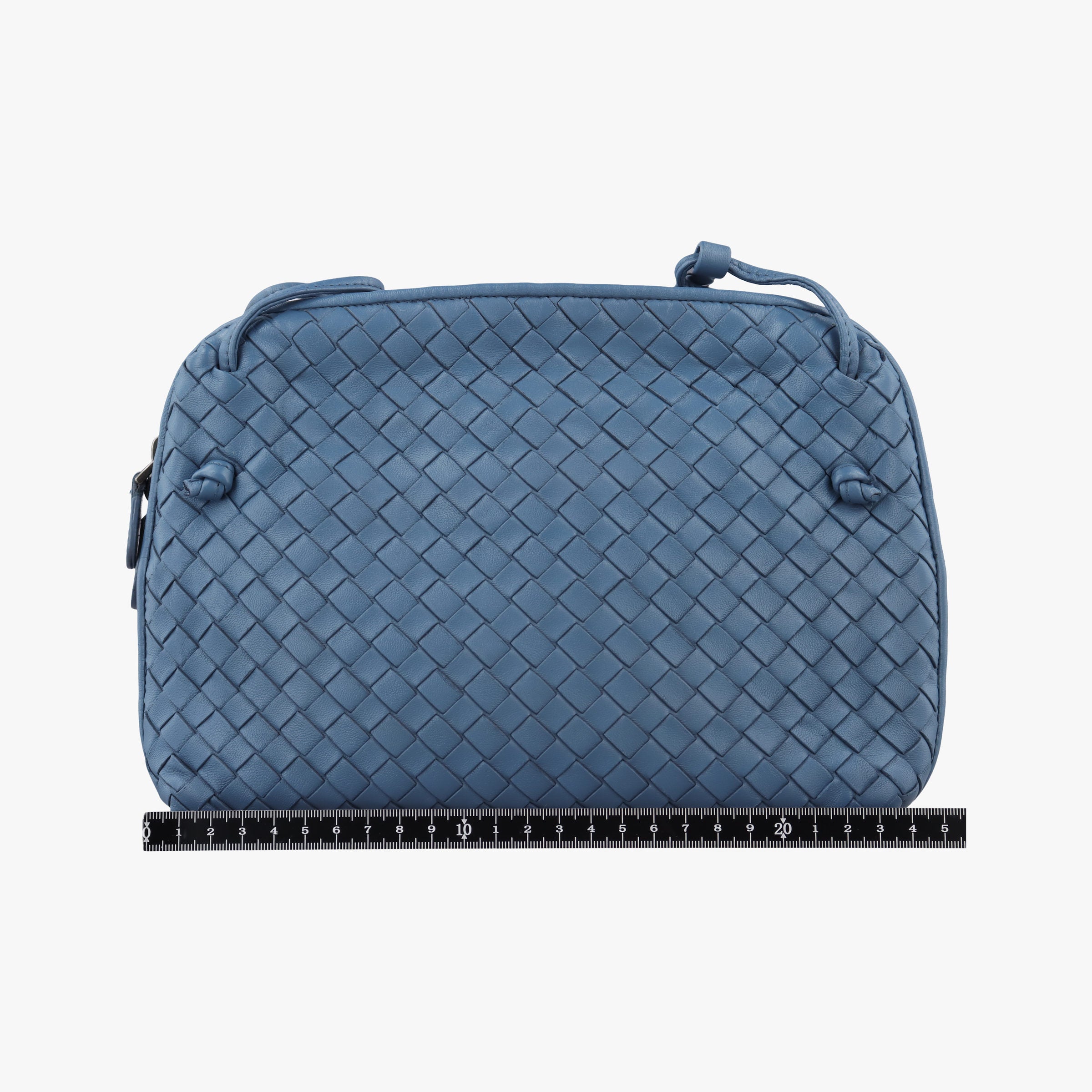 NODINI Intrecciato Blue lambskin B01514424Dノディーニ イントレチャート ブルー ラムスキン B01514424D