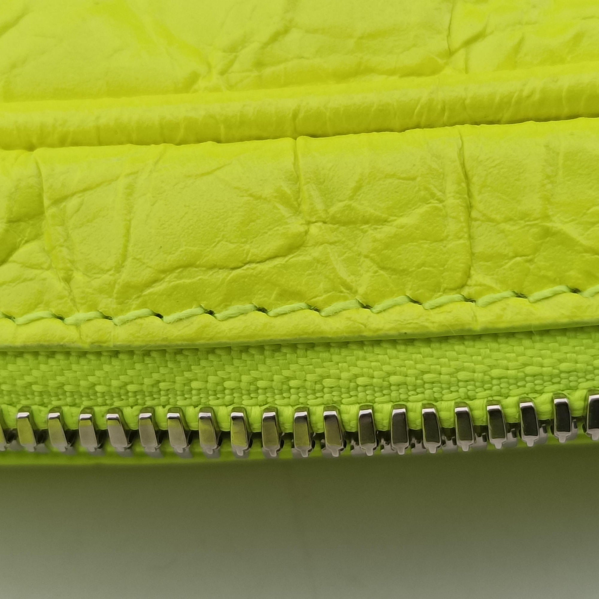 Le Cagole Neon Yellow lambskin 719065.7206.P.643888ルカゴール ネオンイエロー ラムスキン 719065.7206.P.643888
