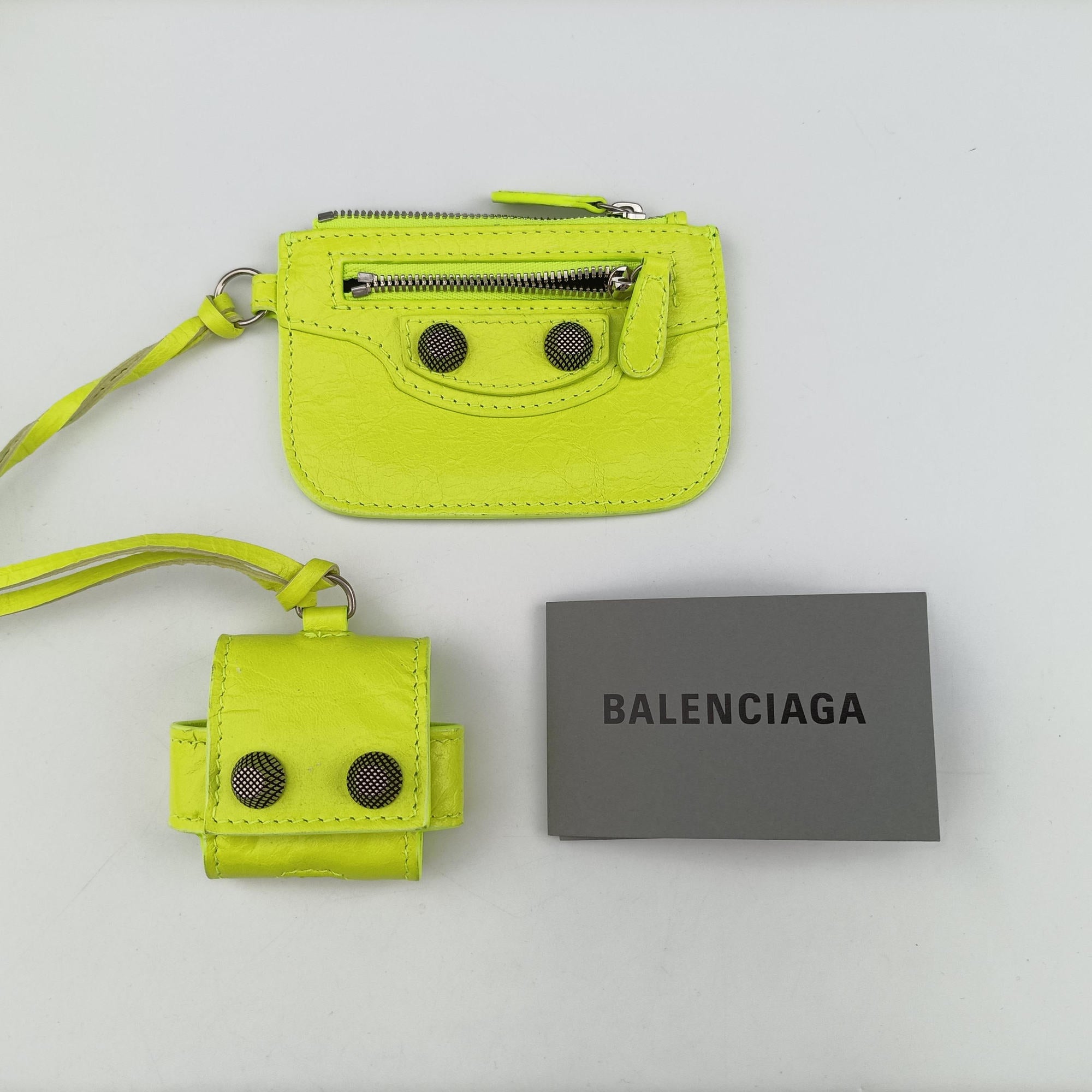 Le Cagole Neon Yellow lambskin 719065.7206.P.643888ルカゴール ネオンイエロー ラムスキン 719065.7206.P.643888