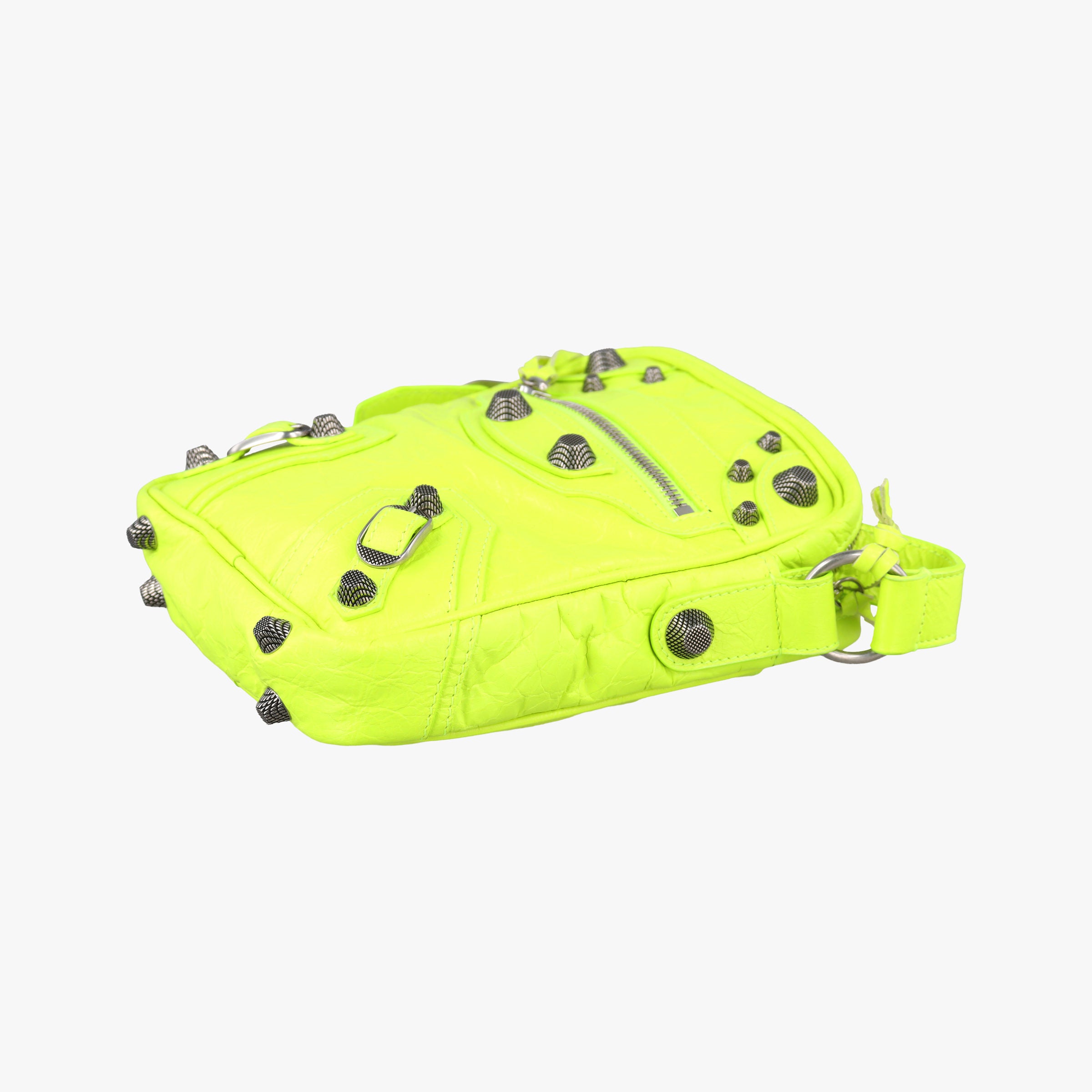 Le Cagole Neon Yellow lambskin 719065.7206.P.643888ルカゴール ネオンイエロー ラムスキン 719065.7206.P.643888