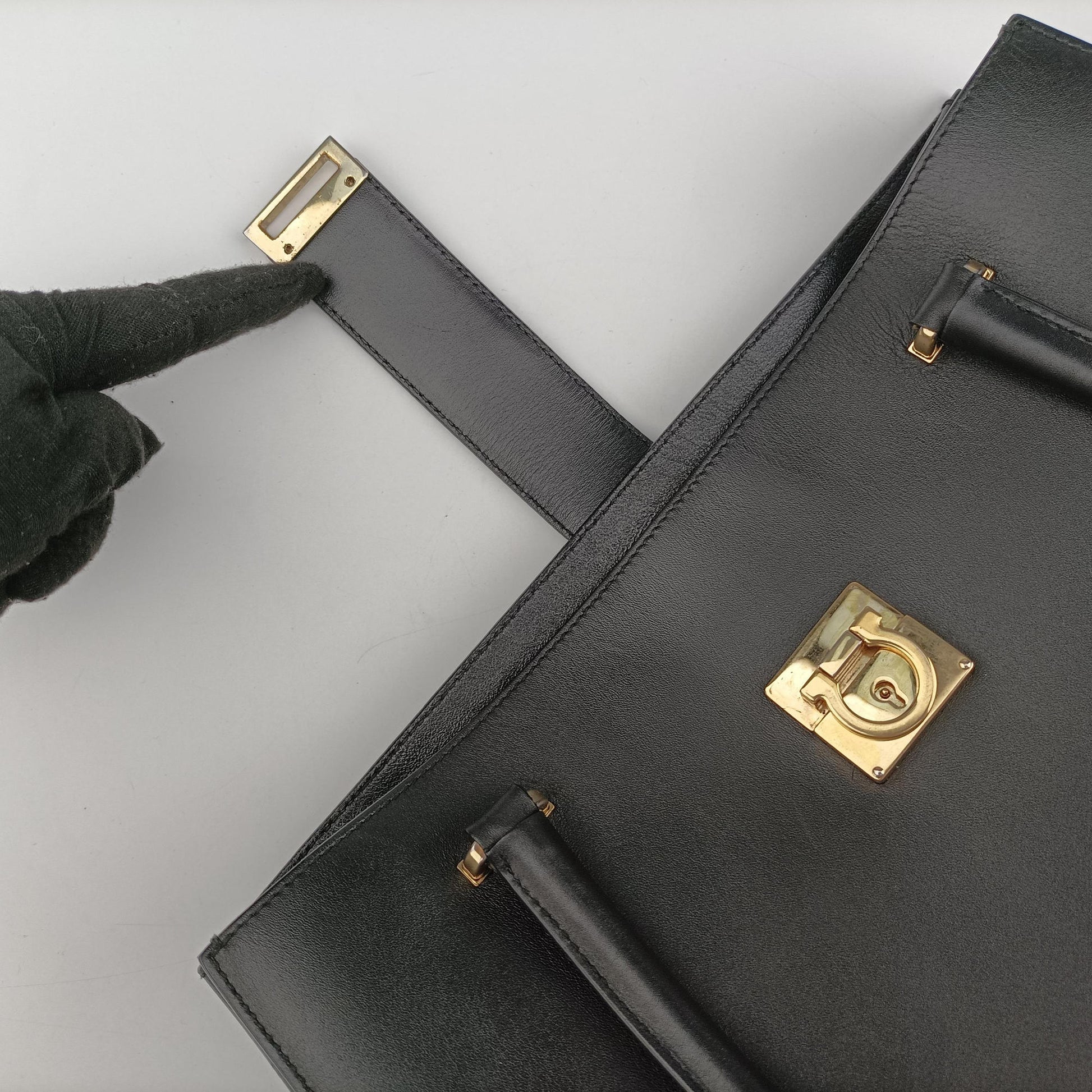 Gancini Juliet Black leather AU-21/D552ガンチーニ ジュリエット ブラック レザー AU-21/D552