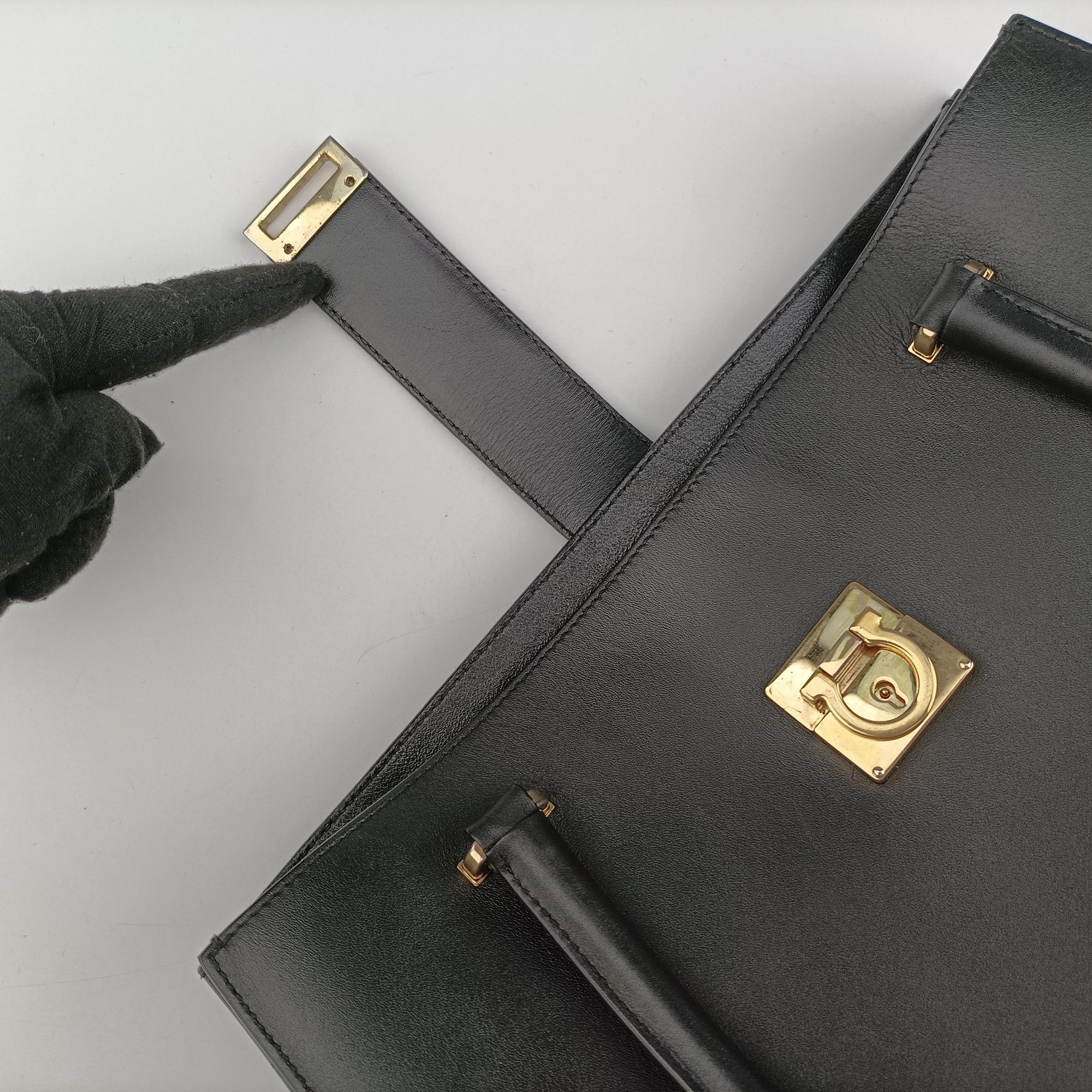 Gancini Juliet Black leather AU-21/D552ガンチーニ ジュリエット ブラック レザー AU-21/D552