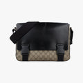 GG Plus GG Supreme Beige×black PVC coated canvas×Leather 406367 H018774868GGプラス GGスプリーム ベージュ×ブラック PVCコーティングキャンバス×レザー 406367 H018774868