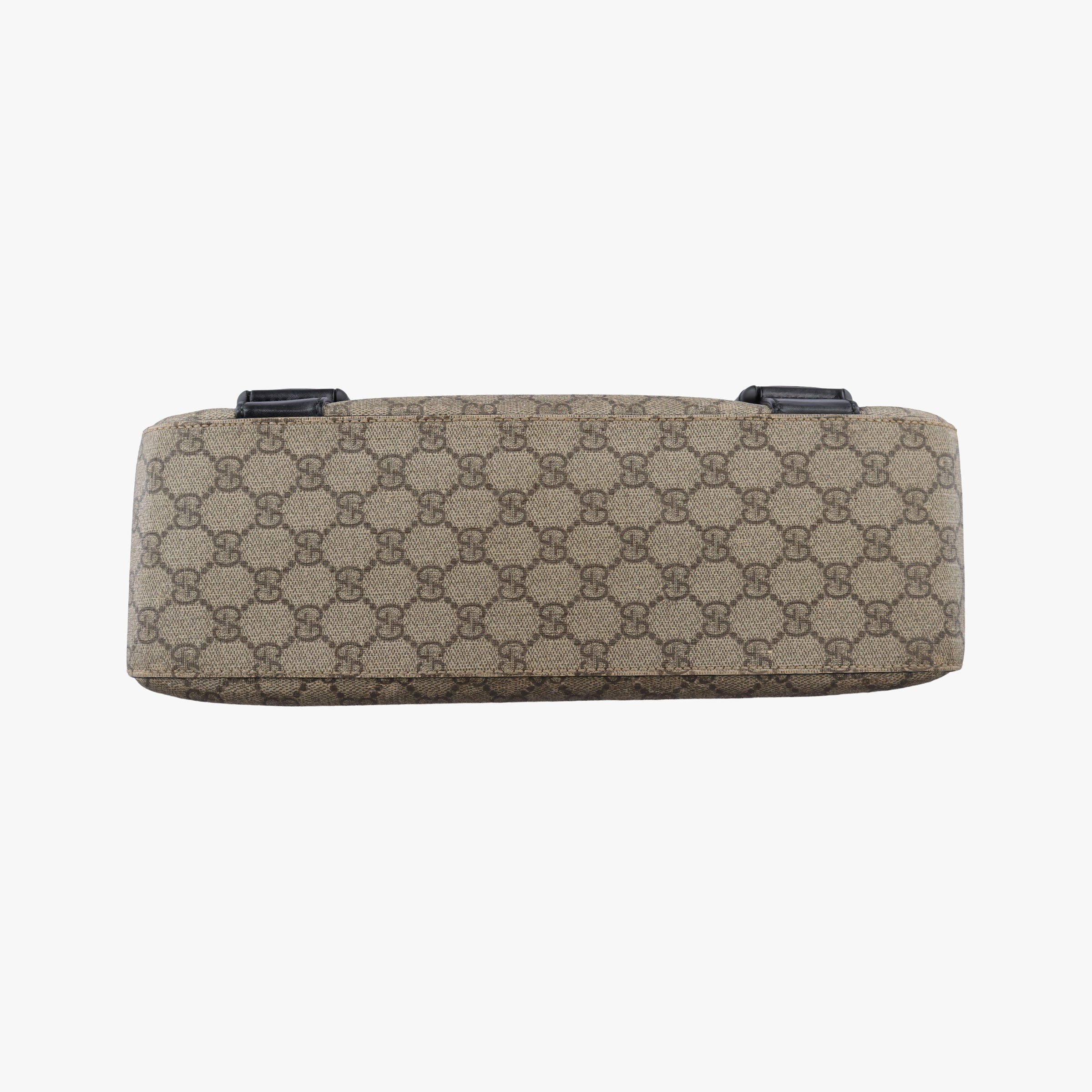 GG Plus GG Supreme Beige×black PVC coated canvas×Leather 406367 H018774868GGプラス GGスプリーム ベージュ×ブラック PVCコーティングキャンバス×レザー 406367 H018774868