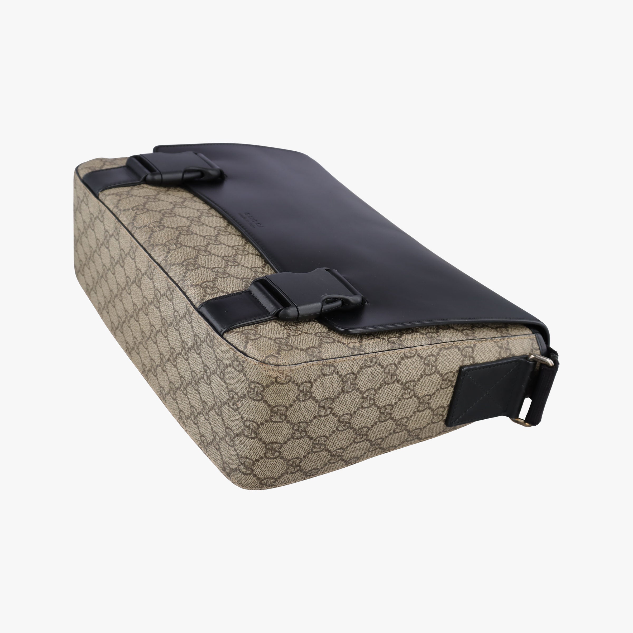 GG Plus GG Supreme Beige×black PVC coated canvas×Leather 406367 H018774868GGプラス GGスプリーム ベージュ×ブラック PVCコーティングキャンバス×レザー 406367 H018774868